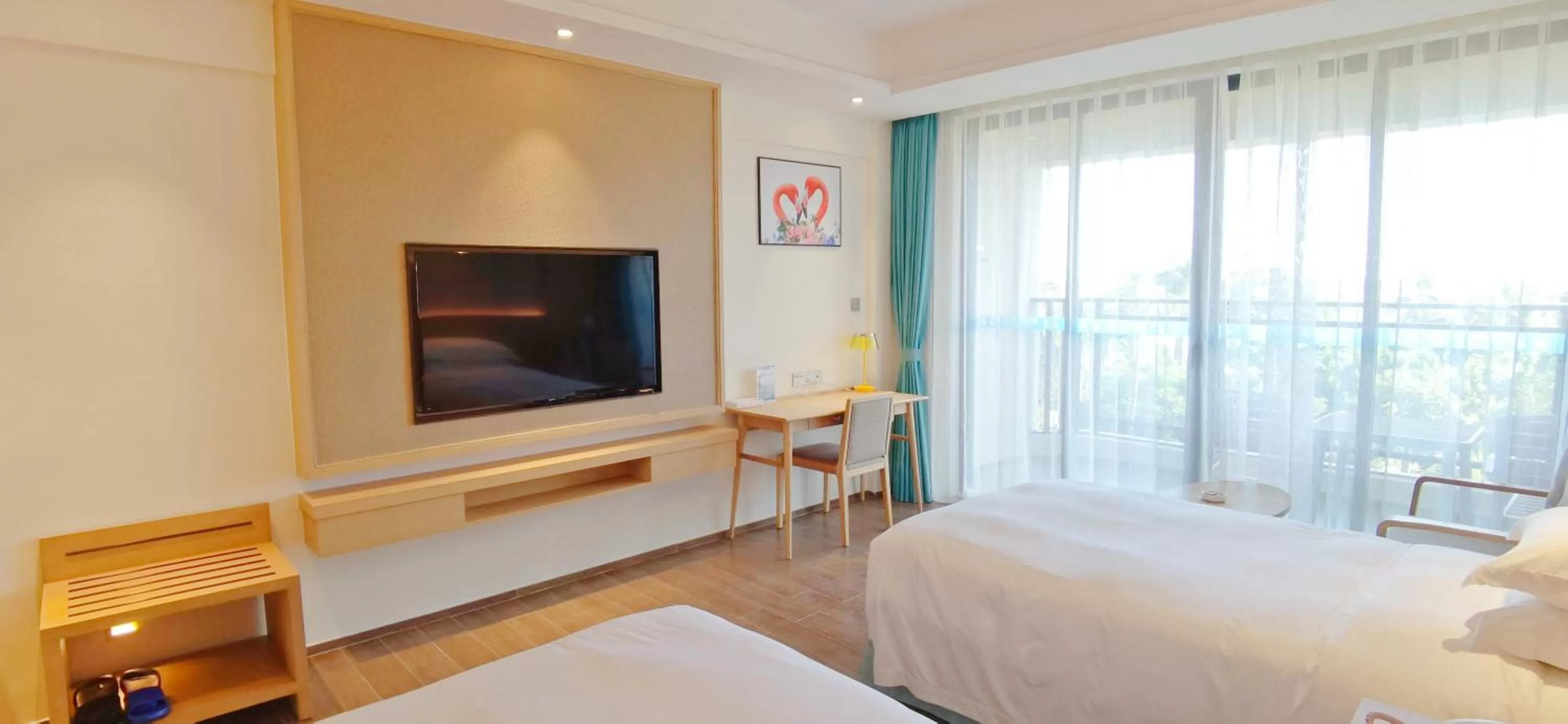 Decorative detail, Bed in Sanya South China Hotel