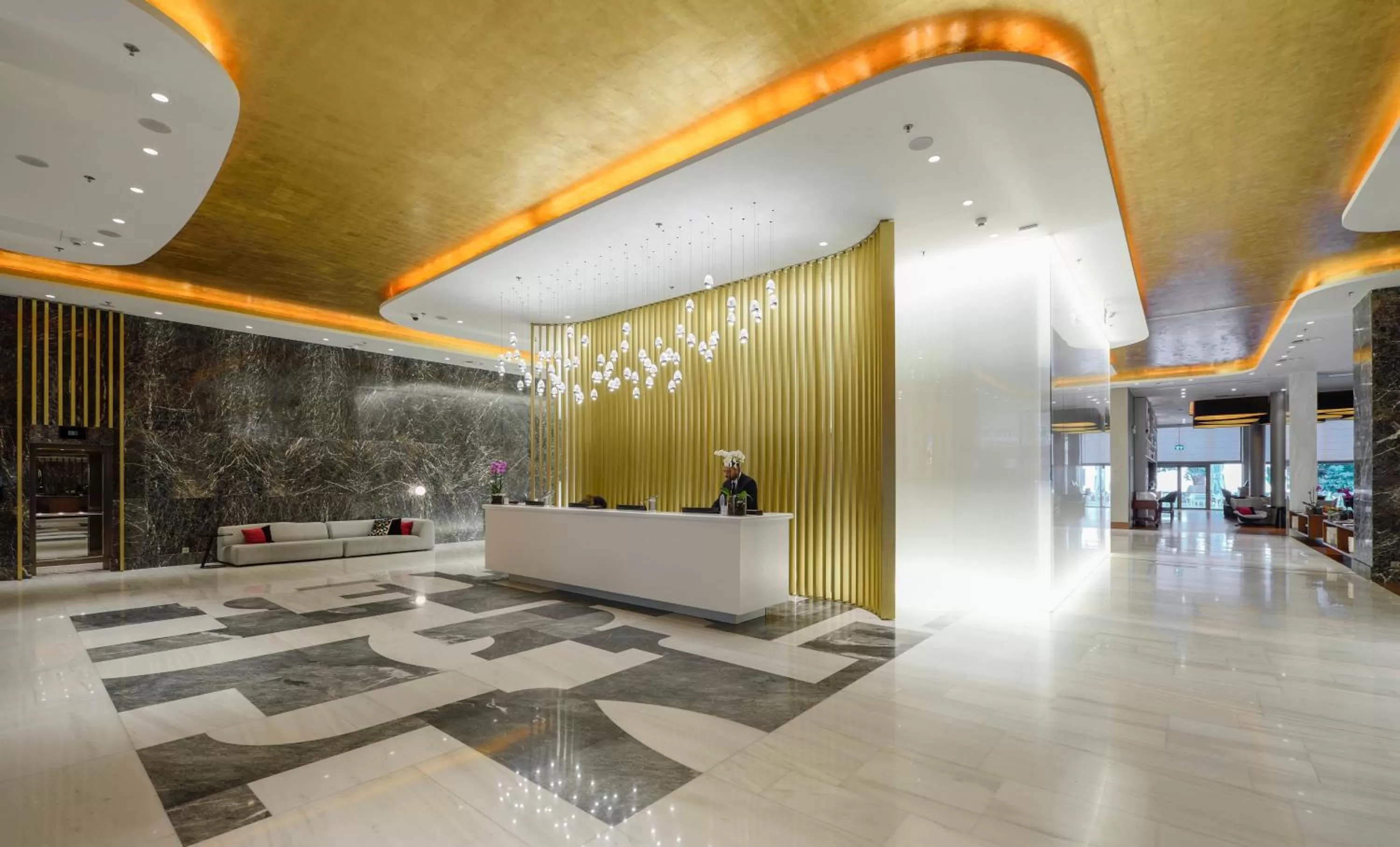 Lobby or reception in Makedonia Palace