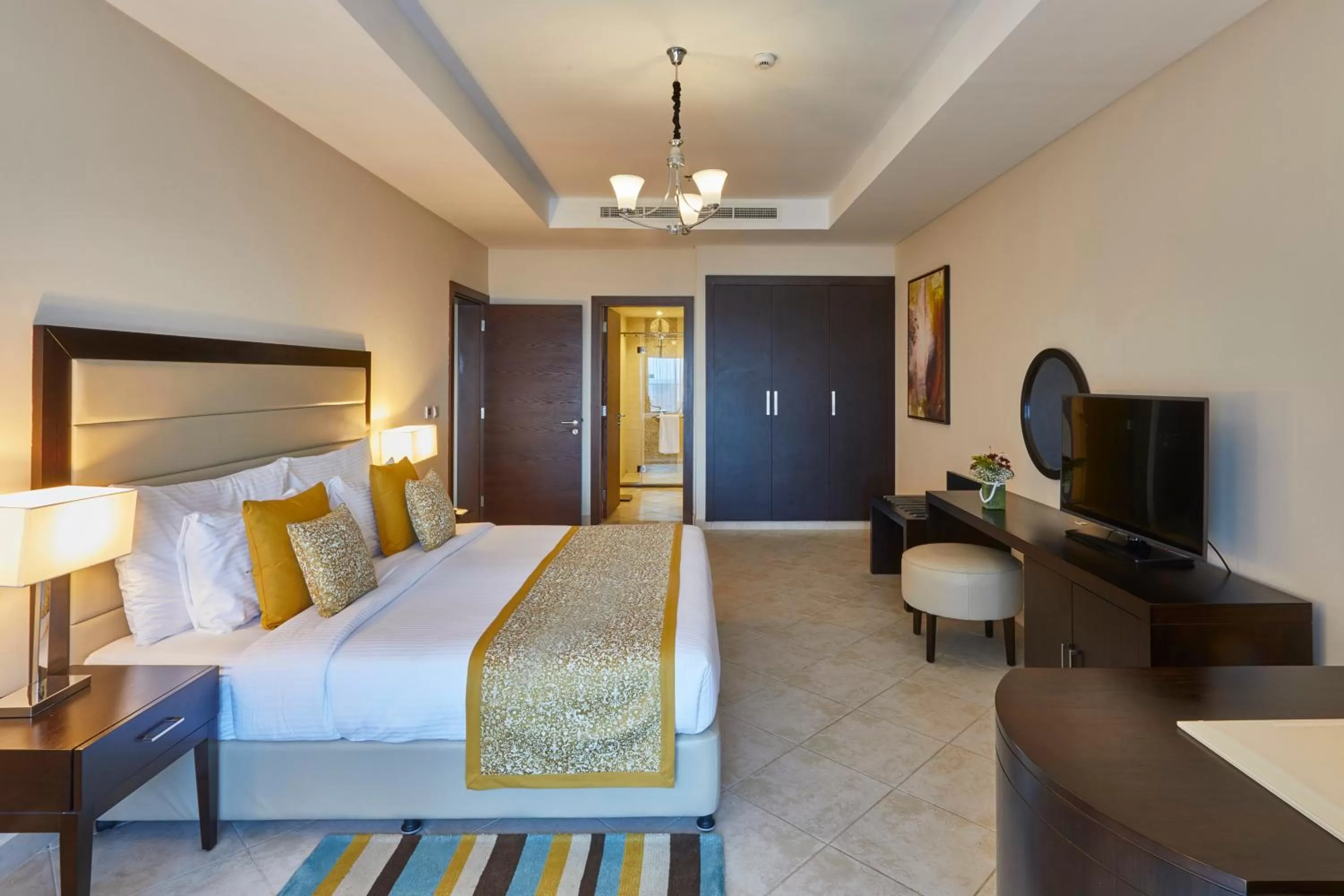 Bed in Al Bahar Hotel & Resort