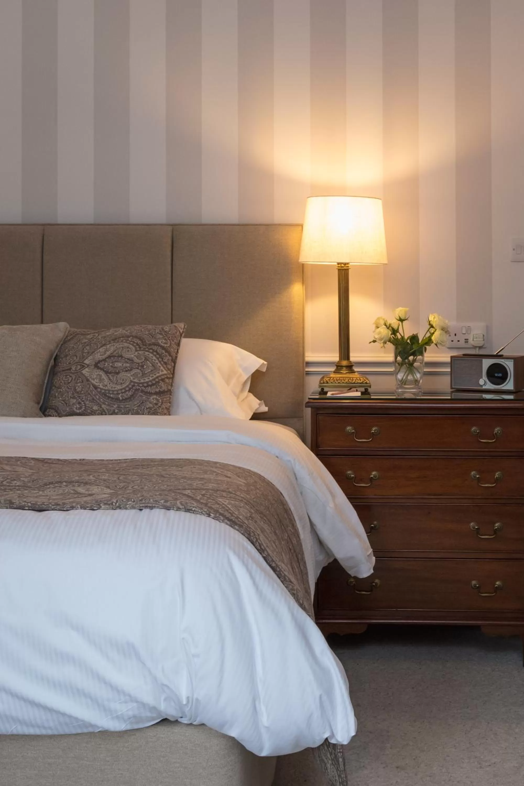Bed in Farlam Hall Hotel & Restaurant