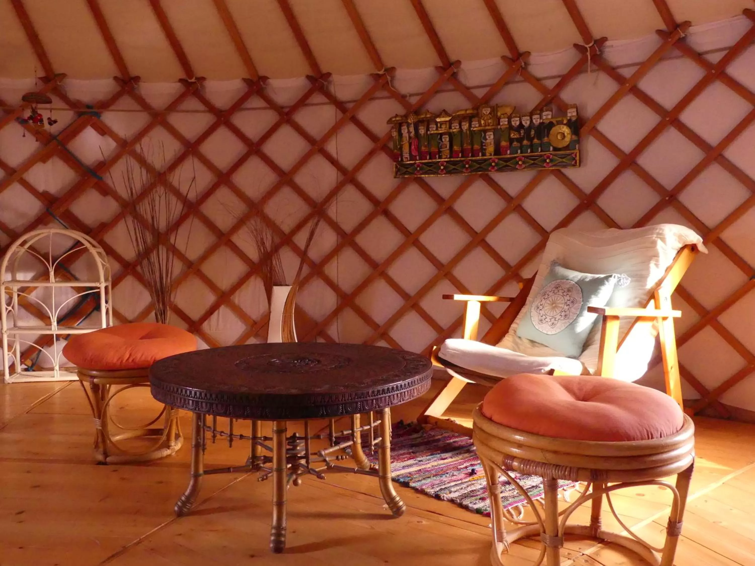 Seating Area in Les Yourtes d'Hôtes