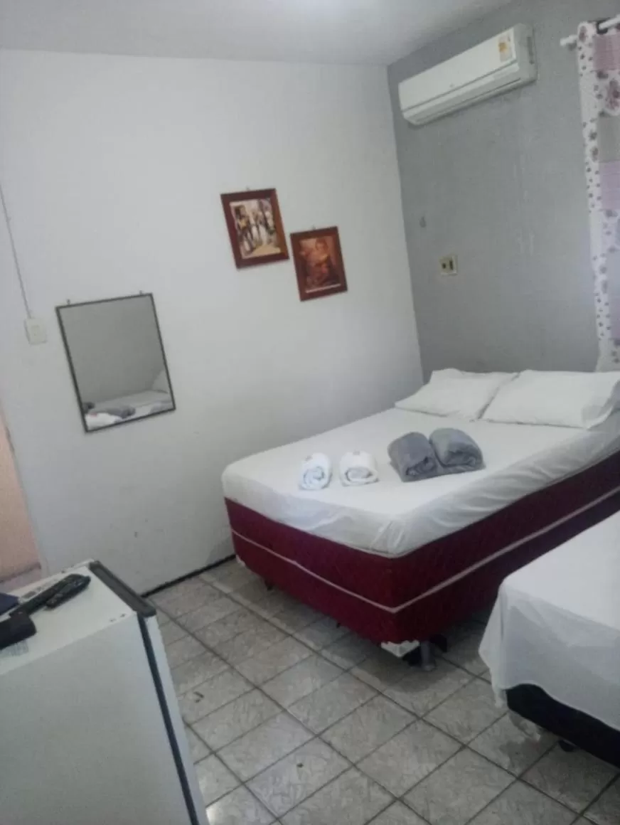Bed in Pousada Atlantico Centro - Fortaleza