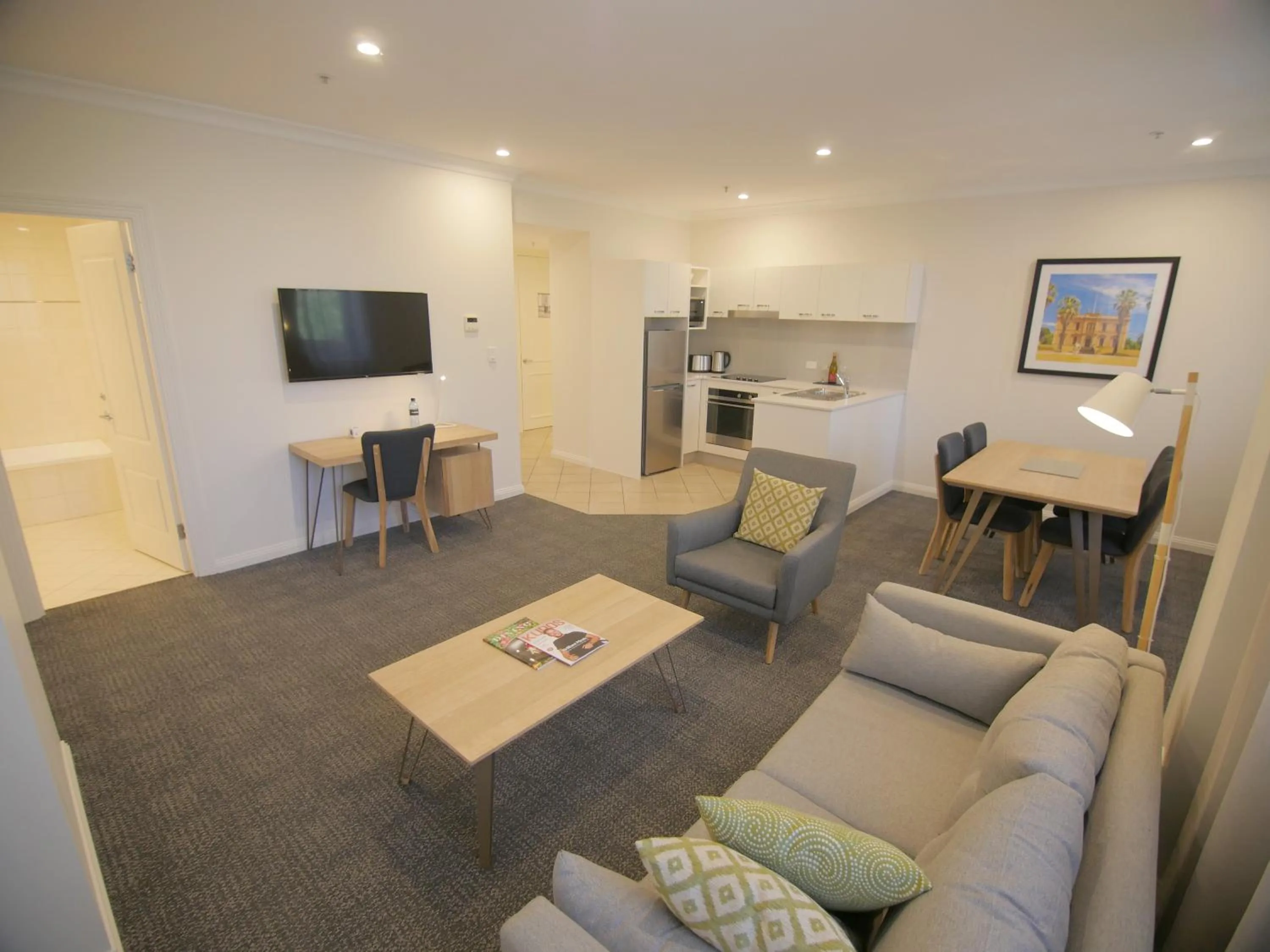 Living room, Seating Area in Quality Apartments Adelaide Central