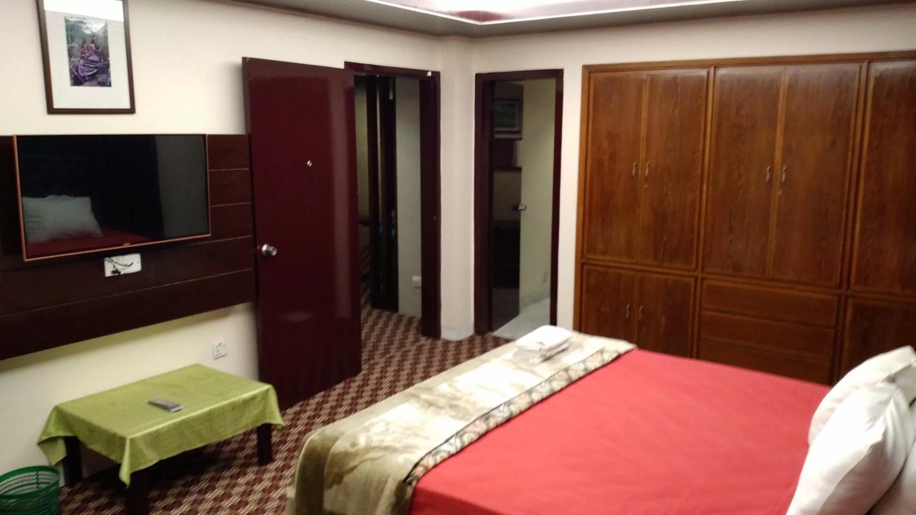 Bed in Center Point Apartment