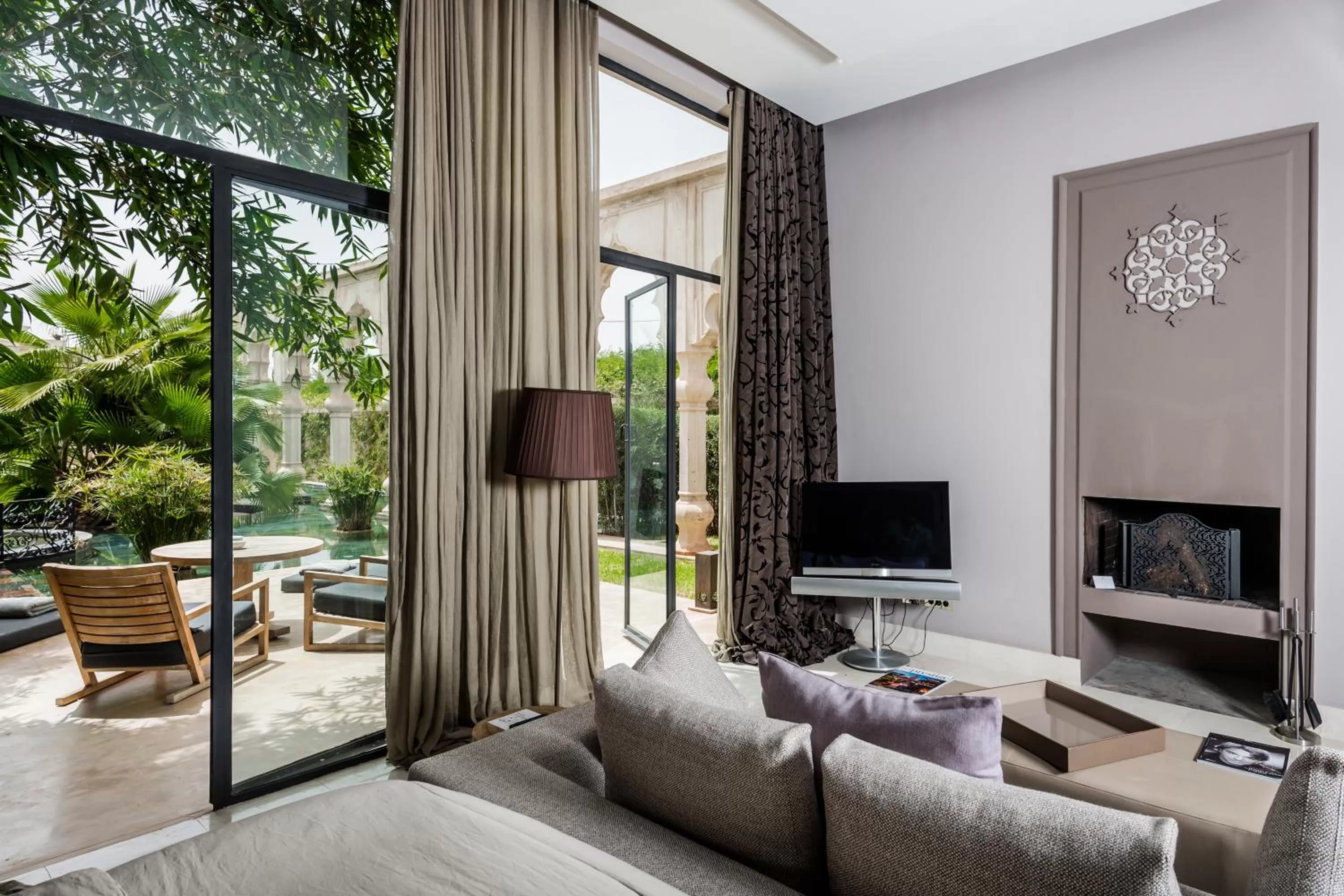 Decorative detail in Palais Namaskar