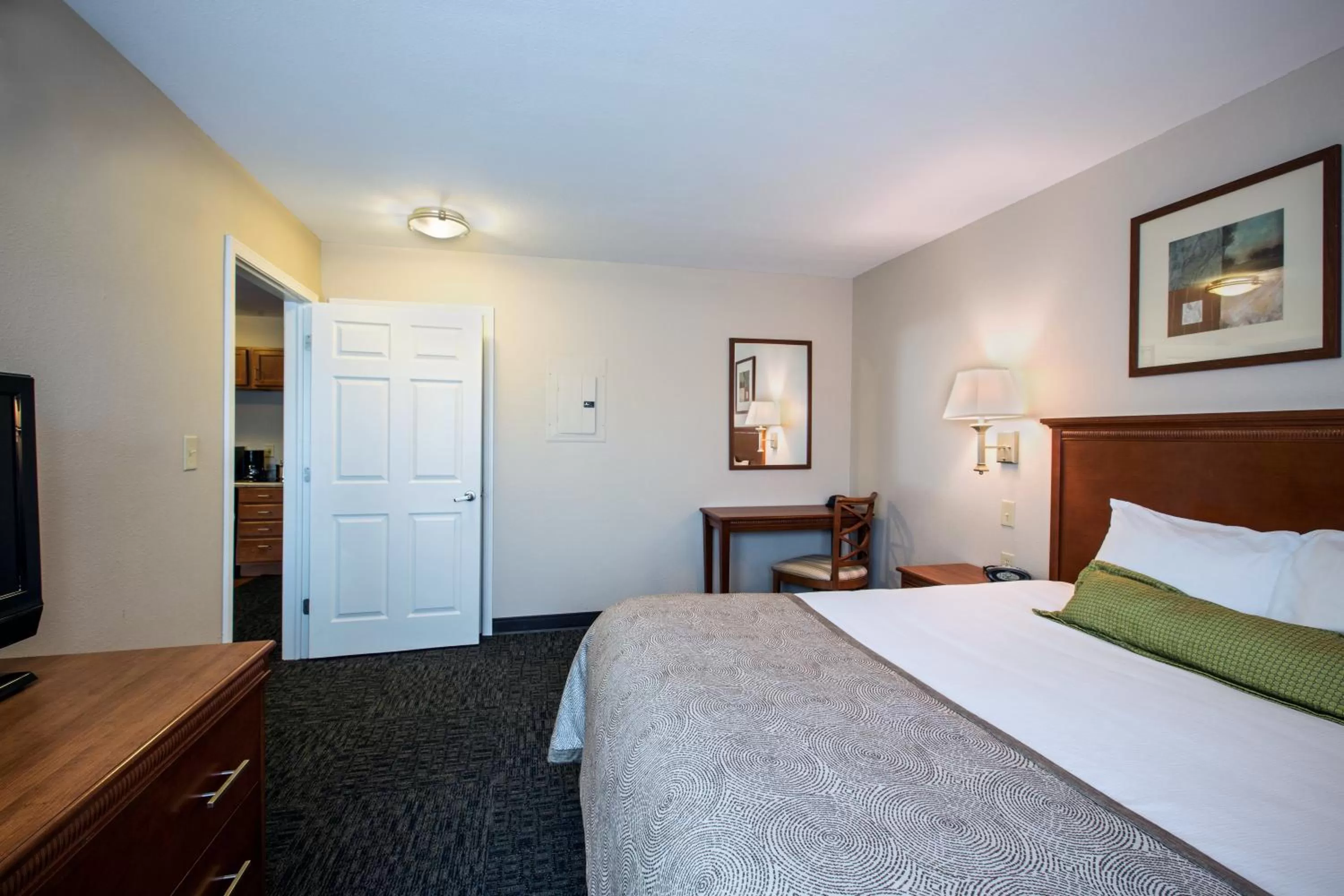 Bedroom, Bed in Candlewood Suites Indianapolis Northwest by IHG