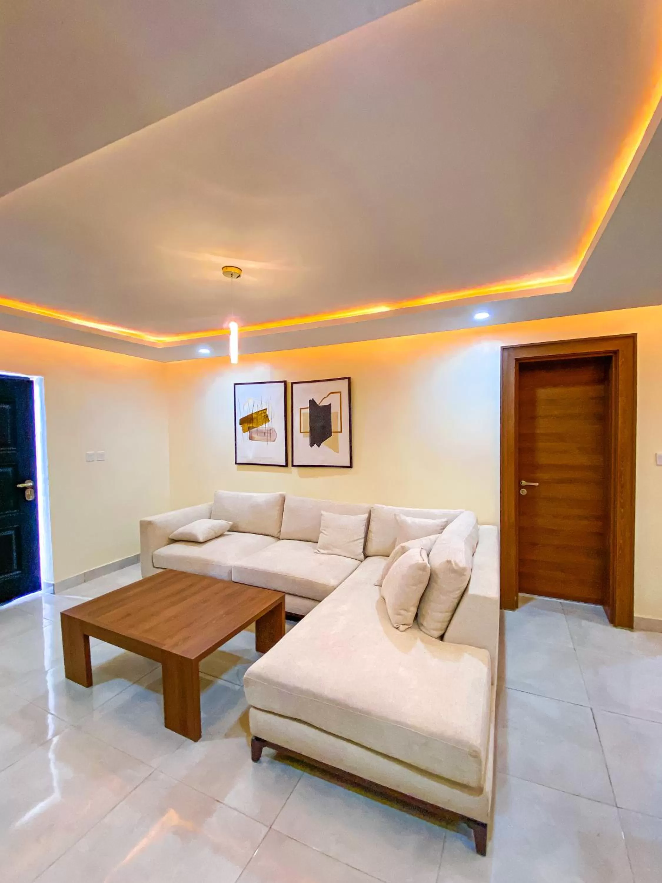 Living room, Seating Area in Plush Hotel,Abuja