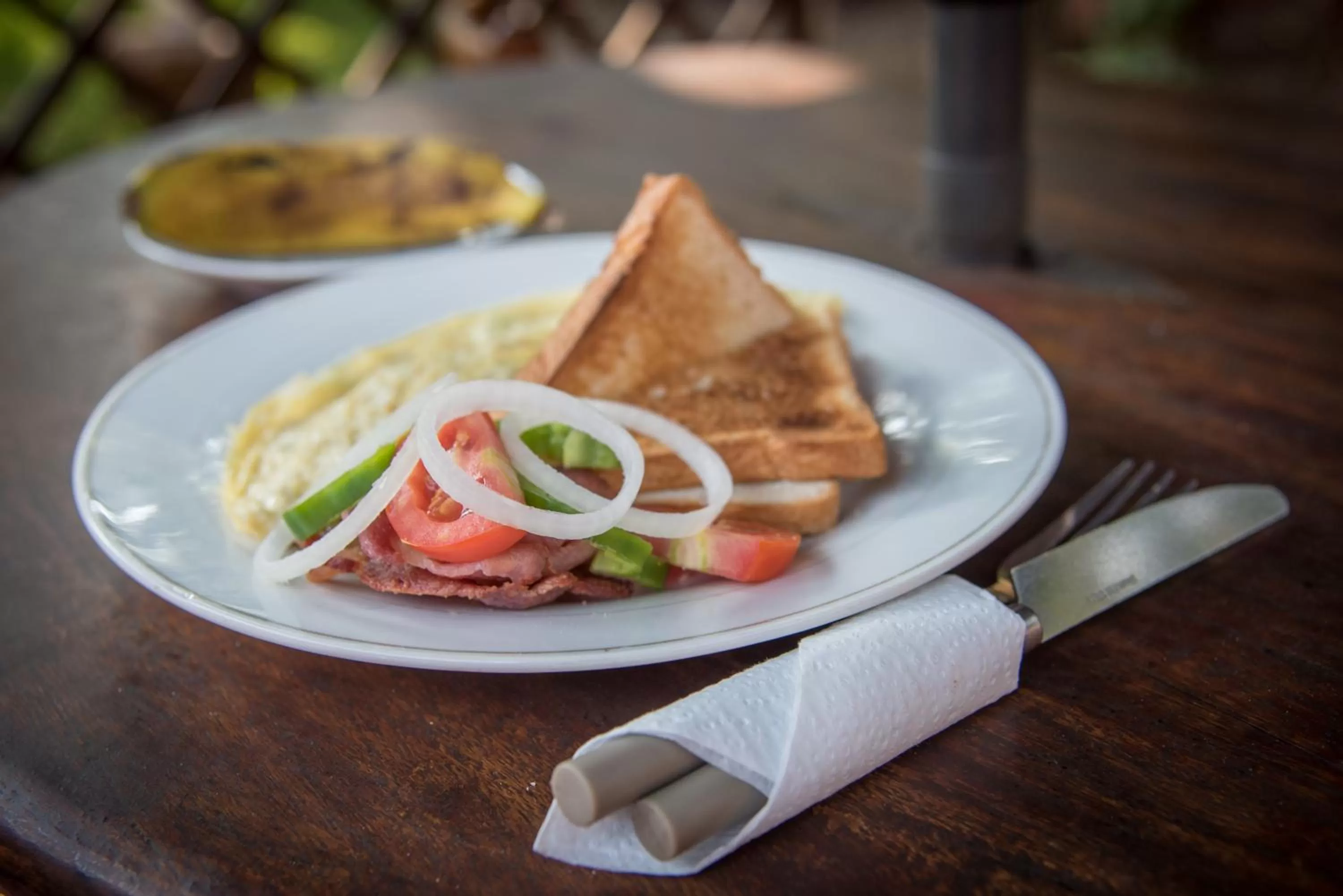 English/Irish breakfast in Okavango Lodge