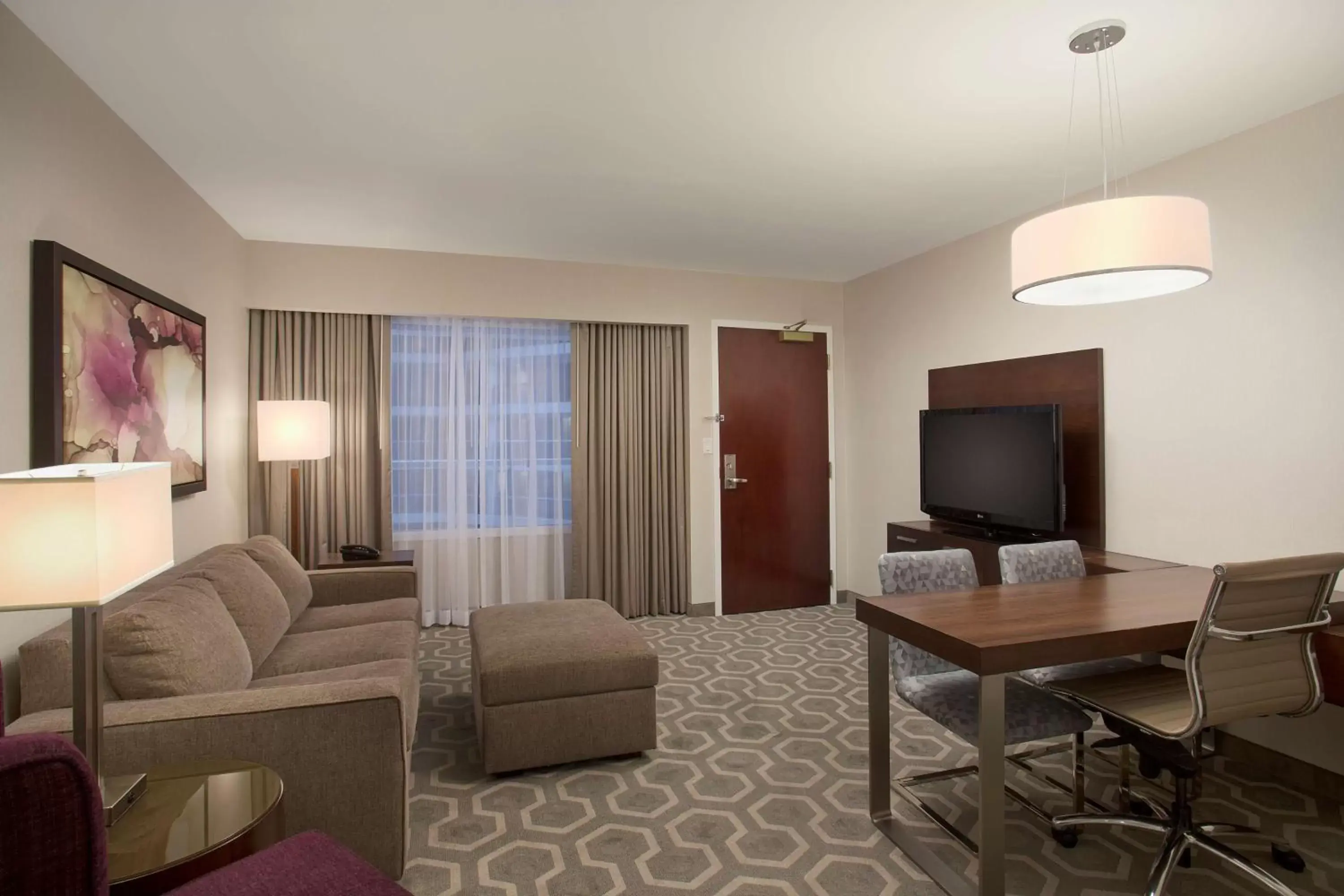 Queen Suite with Roll-In Shower - Disability Access/Non-Smoking in Embassy Suites by Hilton Washington D.C. Georgetown Queen Suite with Roll-In Shower - Disability Access/Non-Smoking in Embassy Suites by Hilton Washington D.C. Georgetown