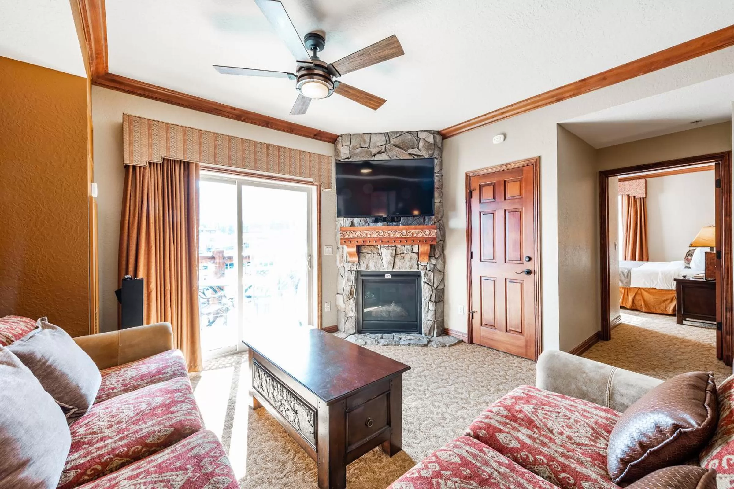Seating Area in Condos at Canyons Resort by White Pines