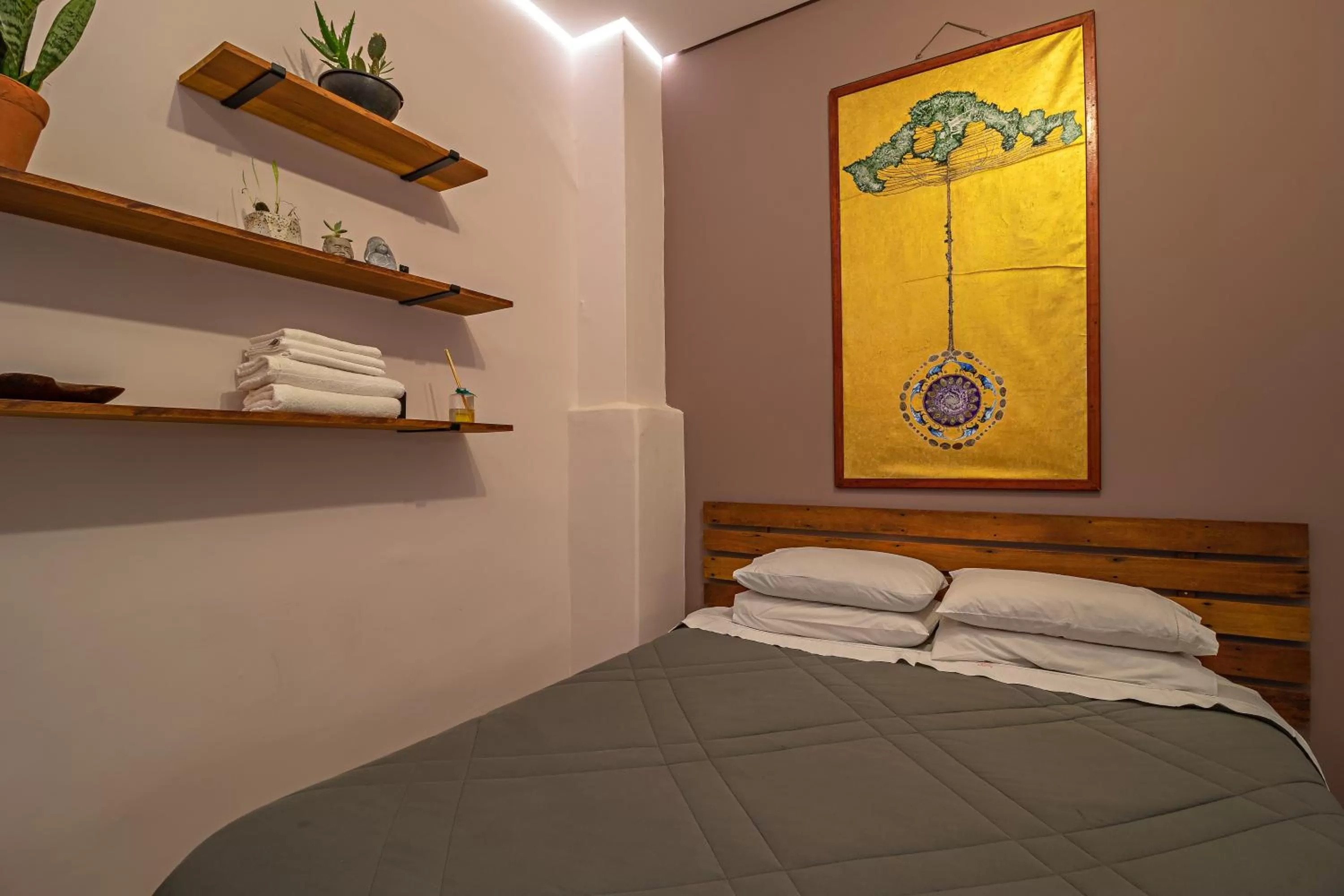 Bed in Suítes no Quintal