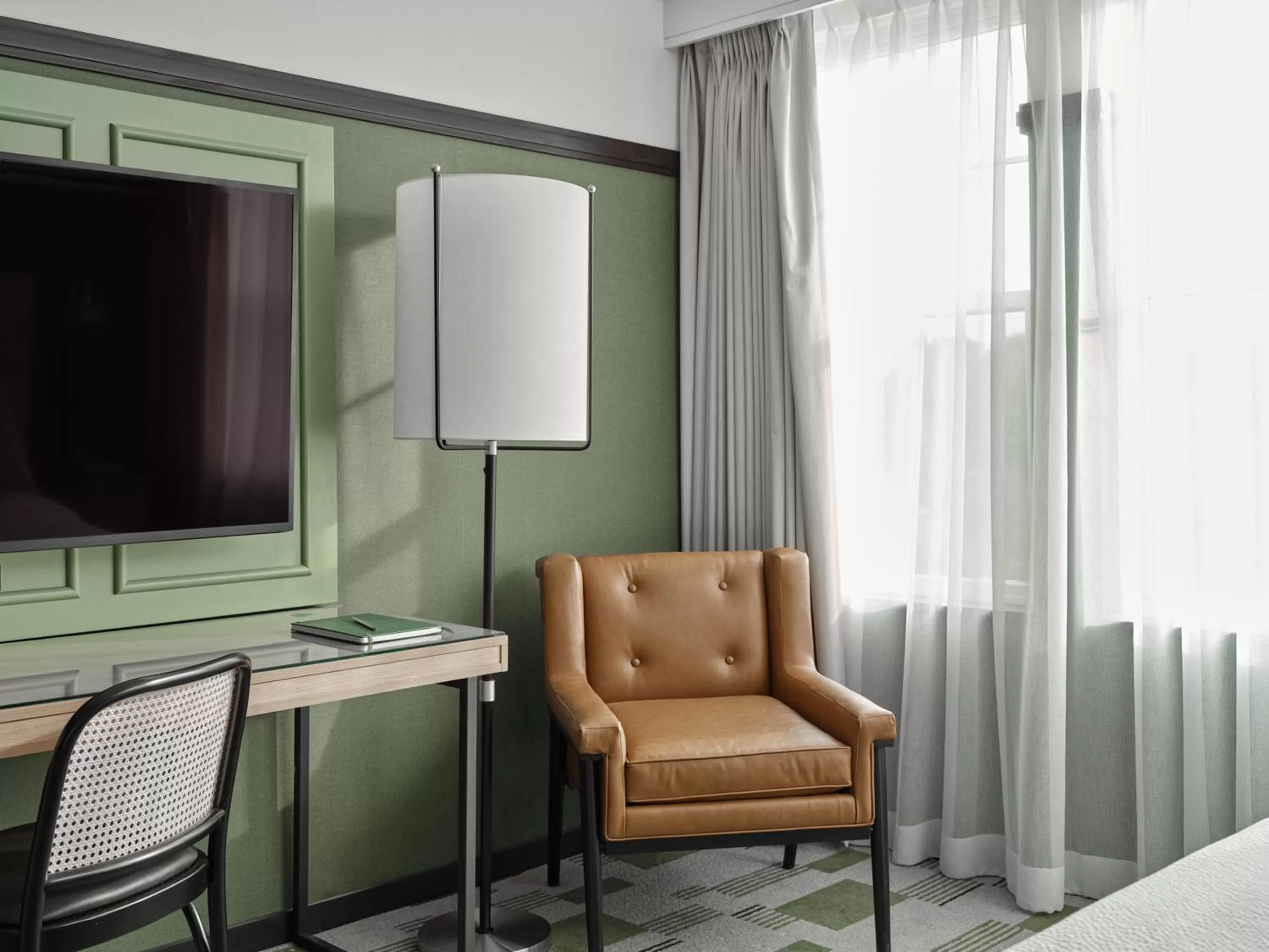 Seating area in Six South St. Hotel