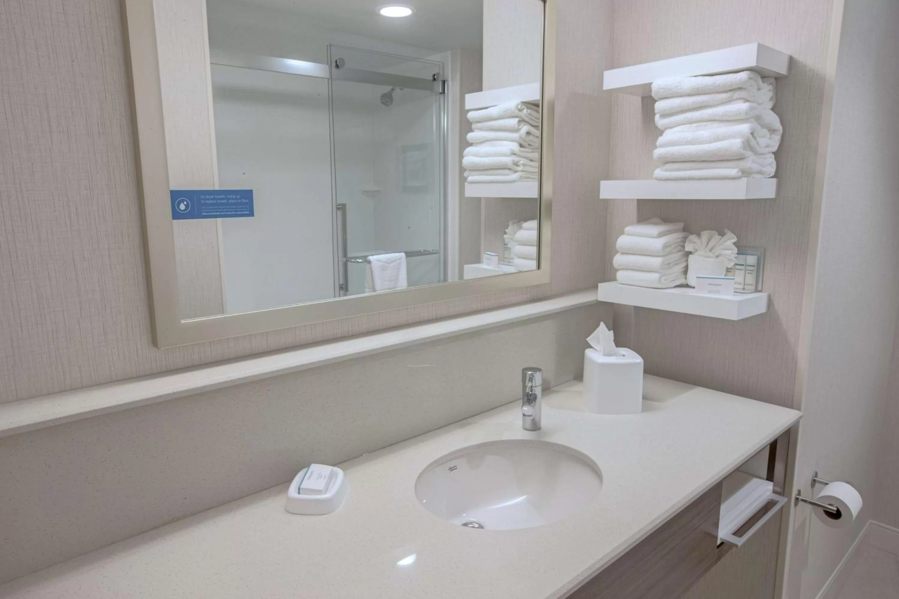Bathroom in Hampton Inn by Hilton Amesbury, MA