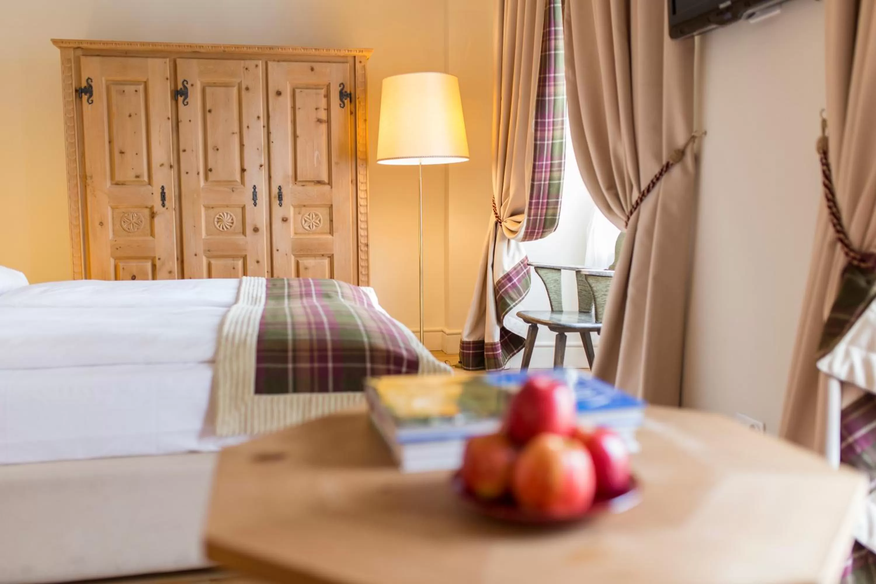 Bed in Hotel Bernina 1865 by Kleos Group Collection