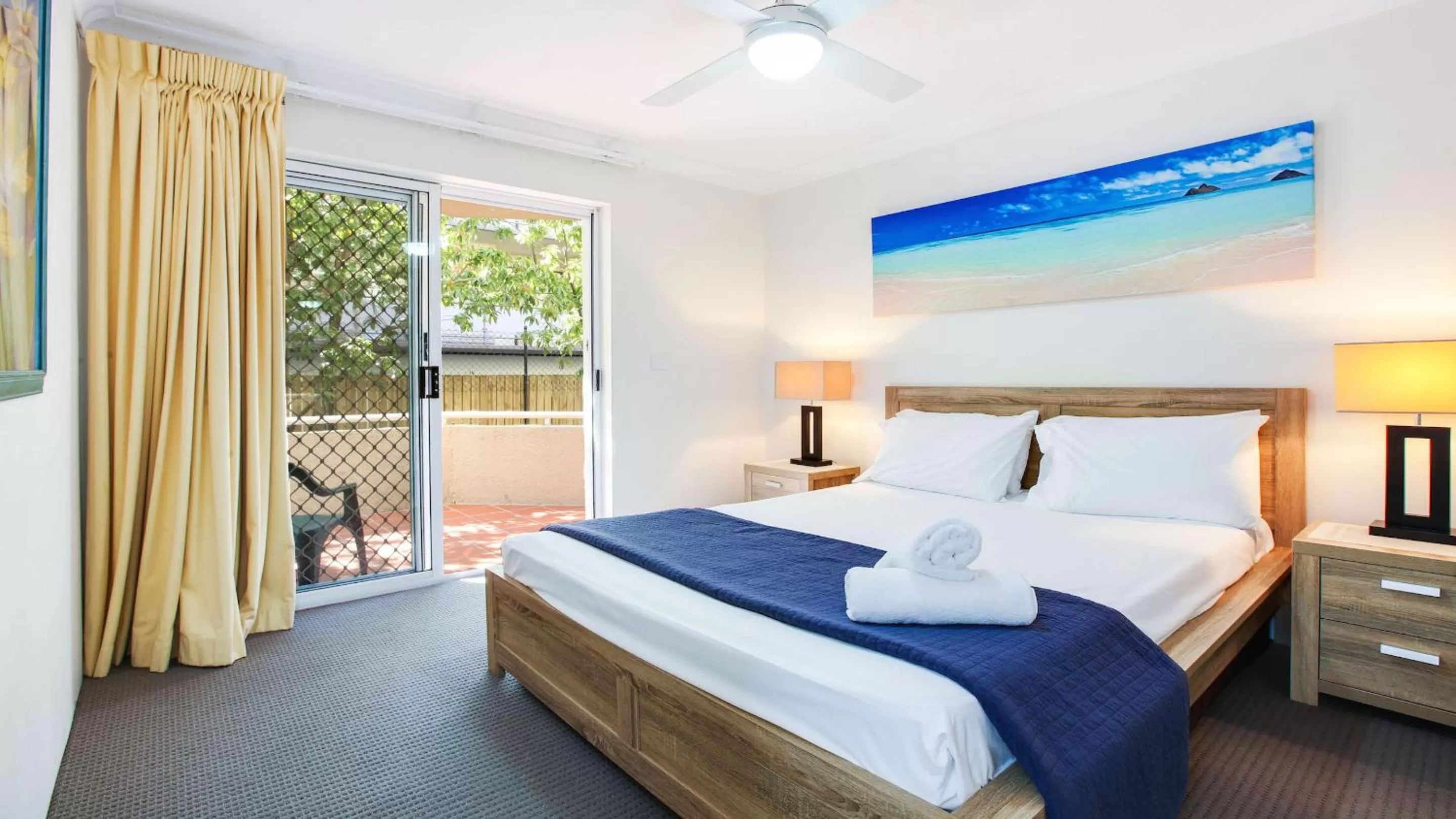 Bed in Mari Court Resort