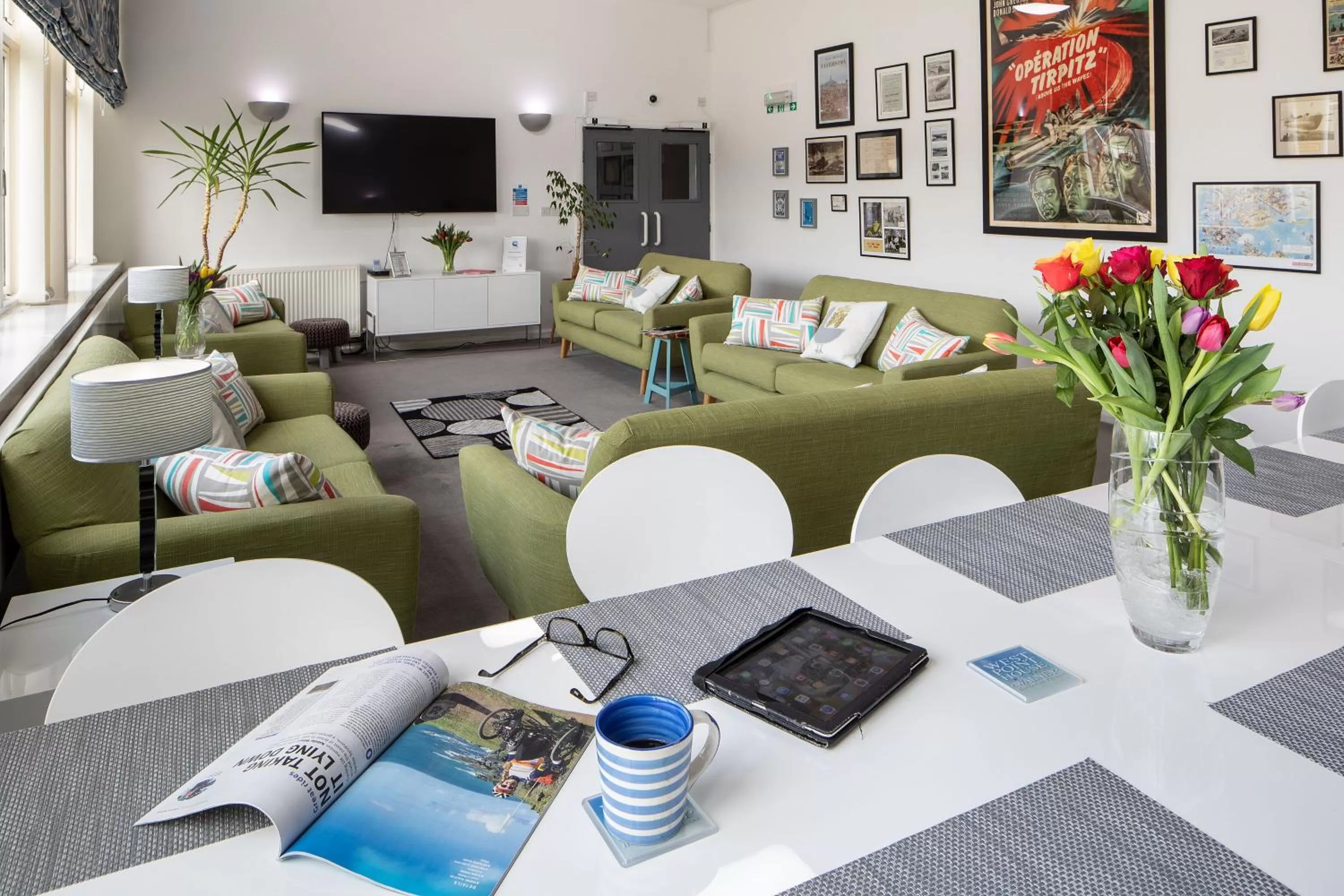 Communal lounge/ TV room in West Point House