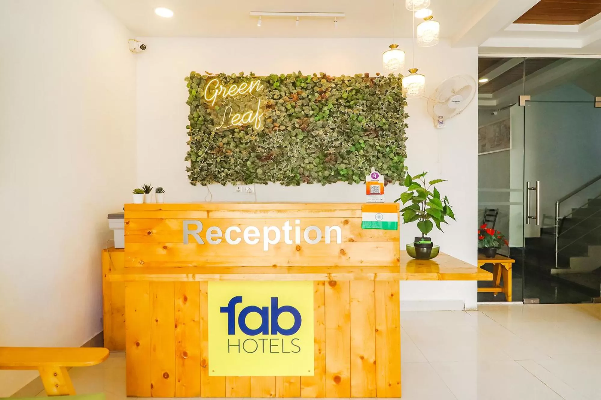 Lobby or reception in FabHotel Green Leaf