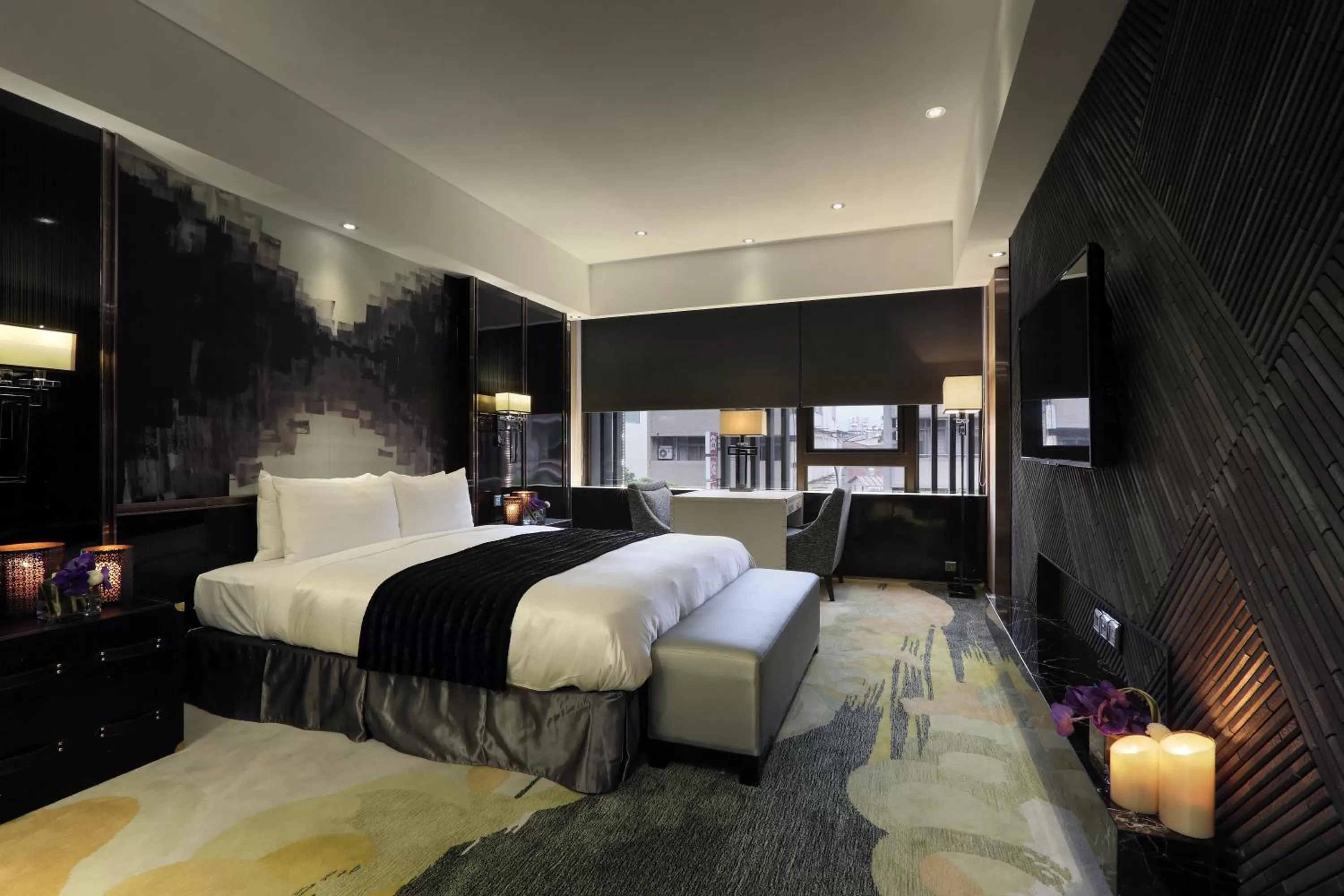 Bedroom, Bed in 冠月精品旅館-Puli Ease Hotel