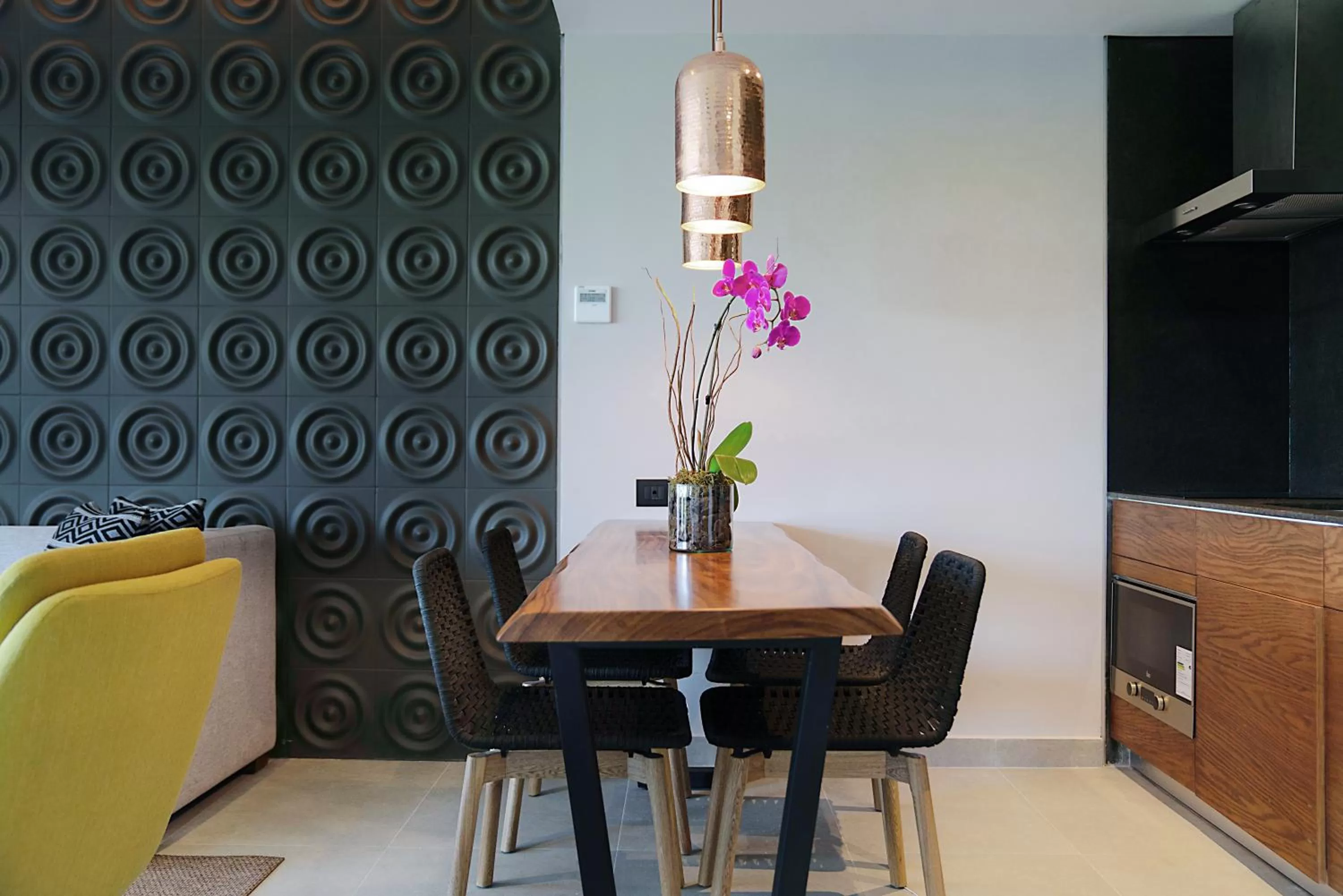 Dining area in The Fives Oceanfront