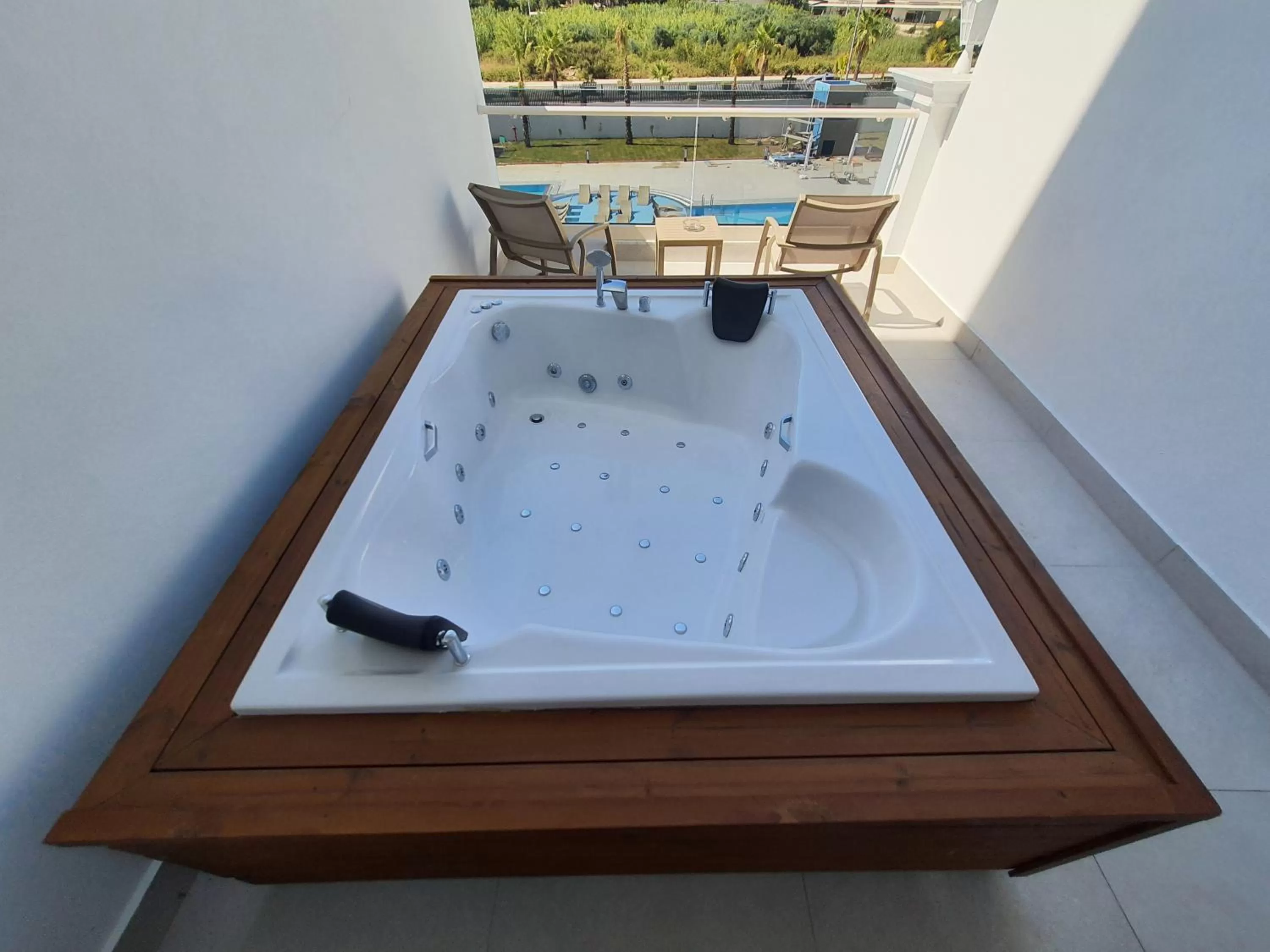 Patio in Sunthalia Hotels & Resorts Ultra All Inclusive Adults Only Party Hotel