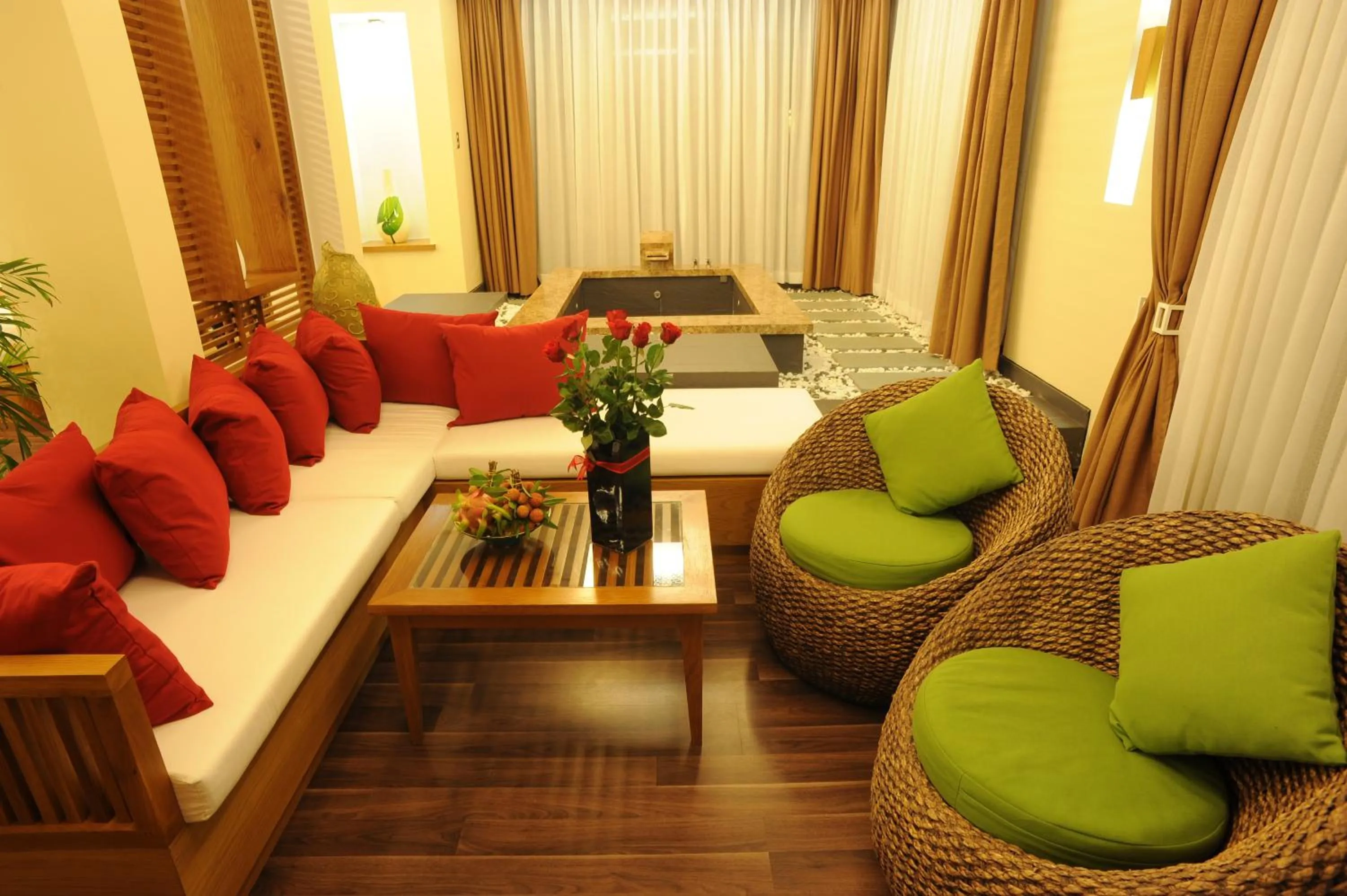 Living room in Aroma Beach Resort and Spa