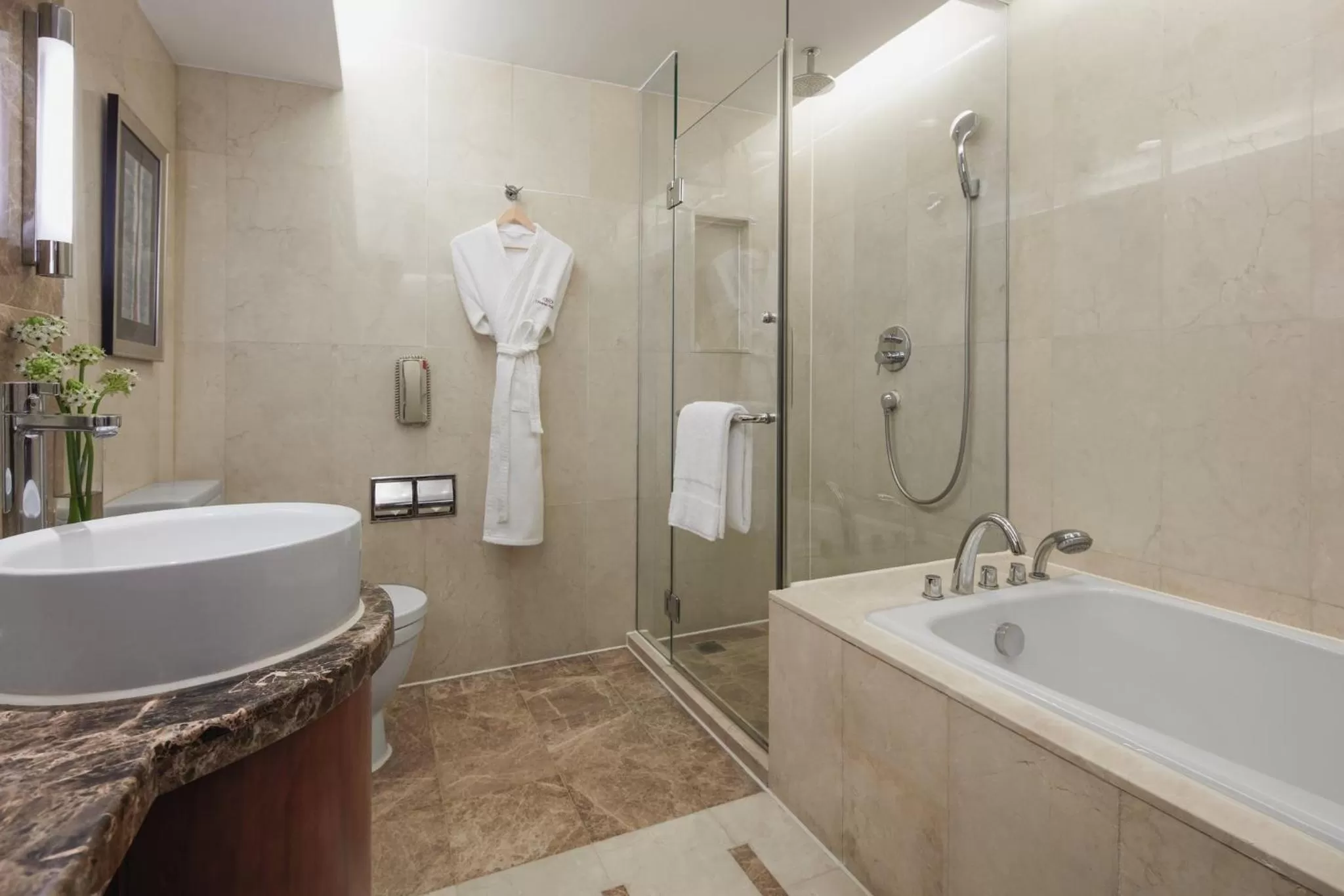 Bathroom in Crowne Plaza Beijing International Airport by IHG