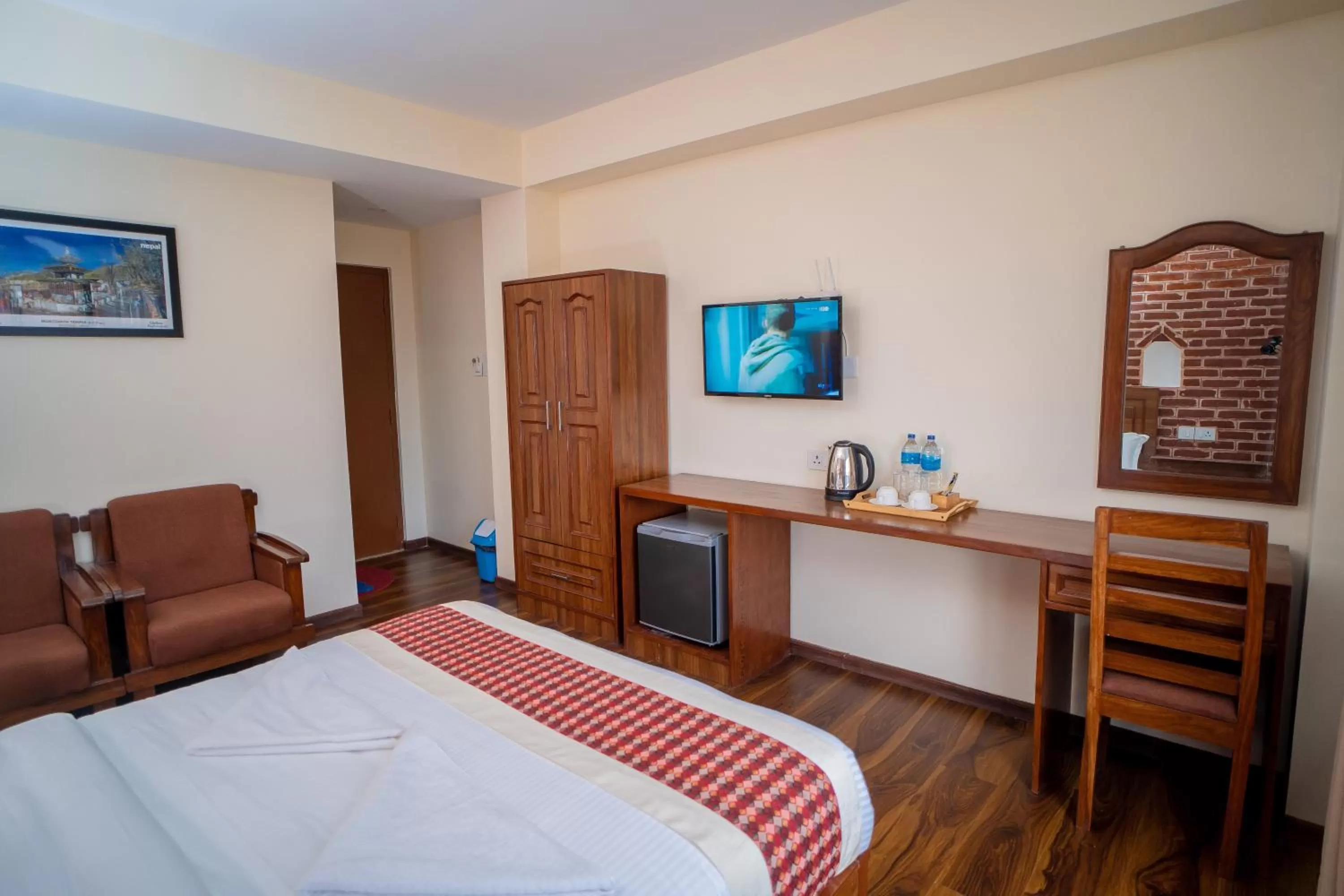 Bed in Madhuban Hotel