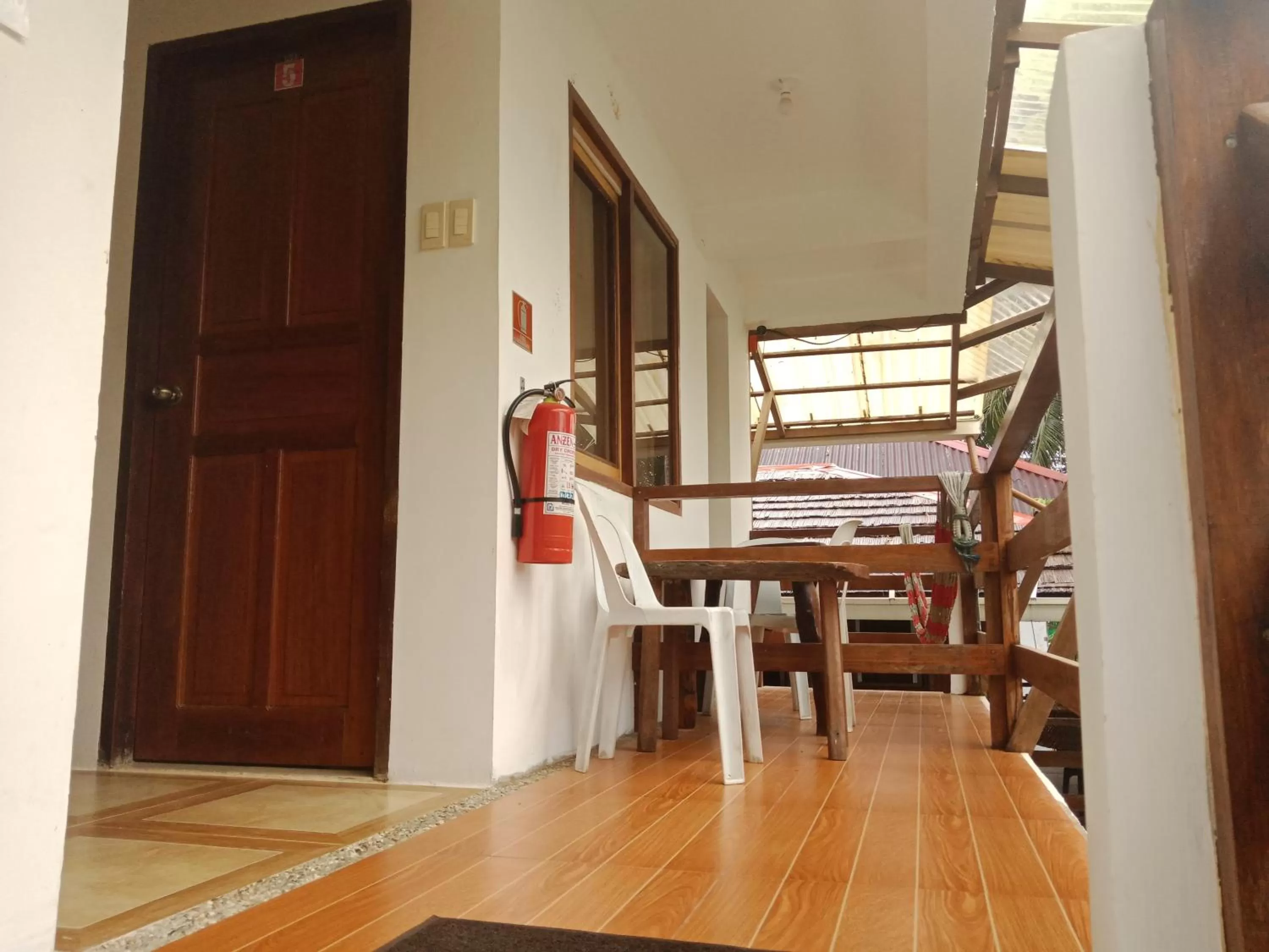 Seating area in Victoria Beach House