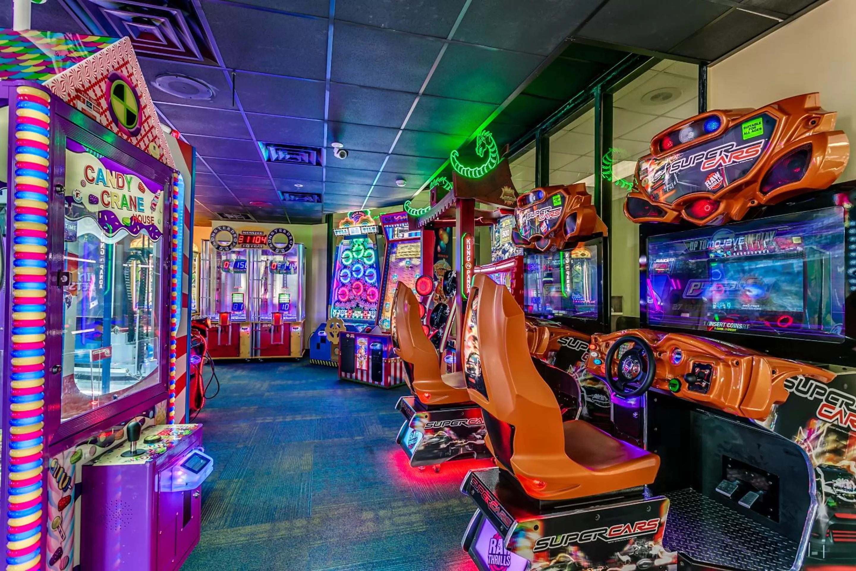 Game Room in Beach Cove Resort