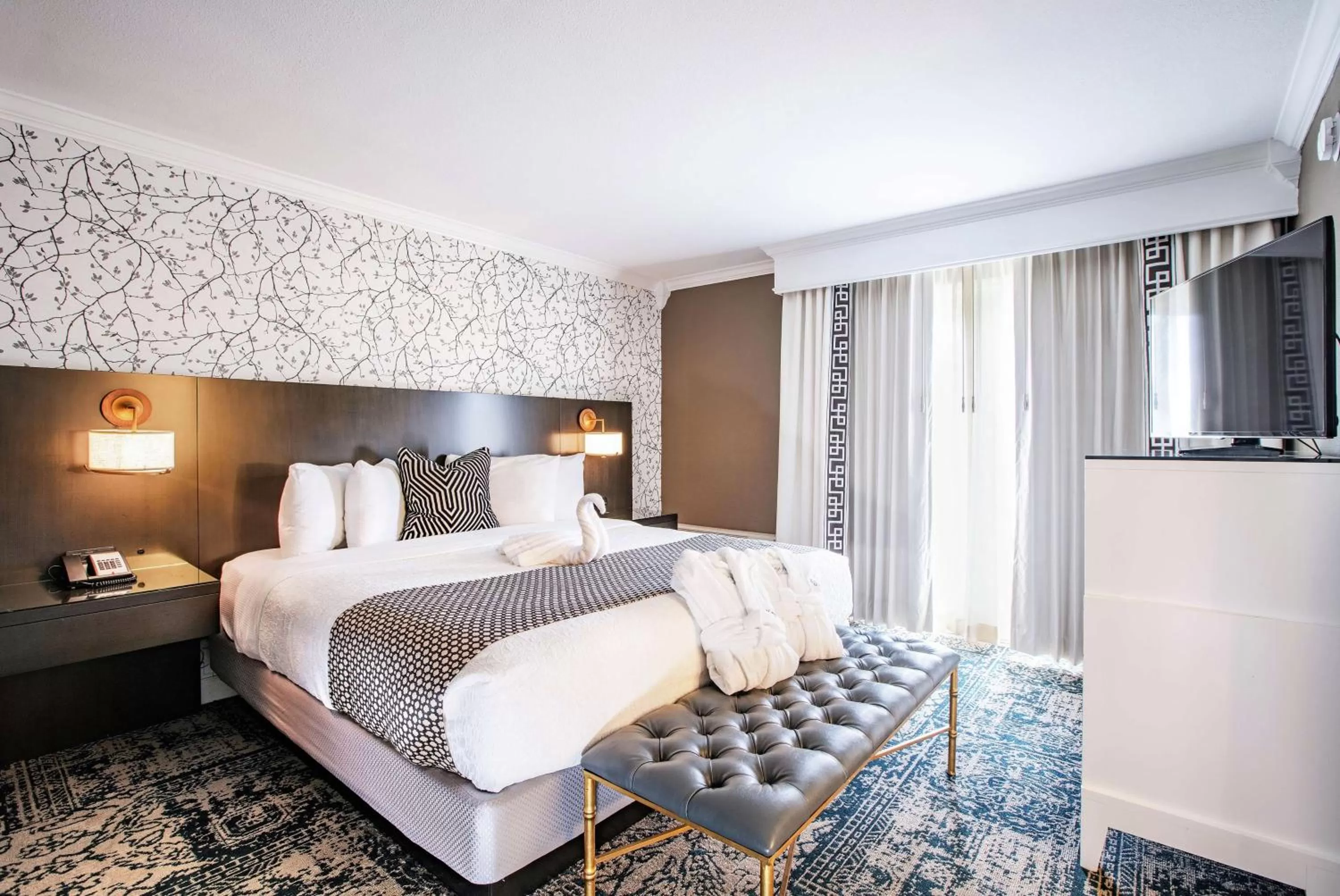 Bedroom, Bed in The Burgundy Hotel, Tapestry Collection by Hilton