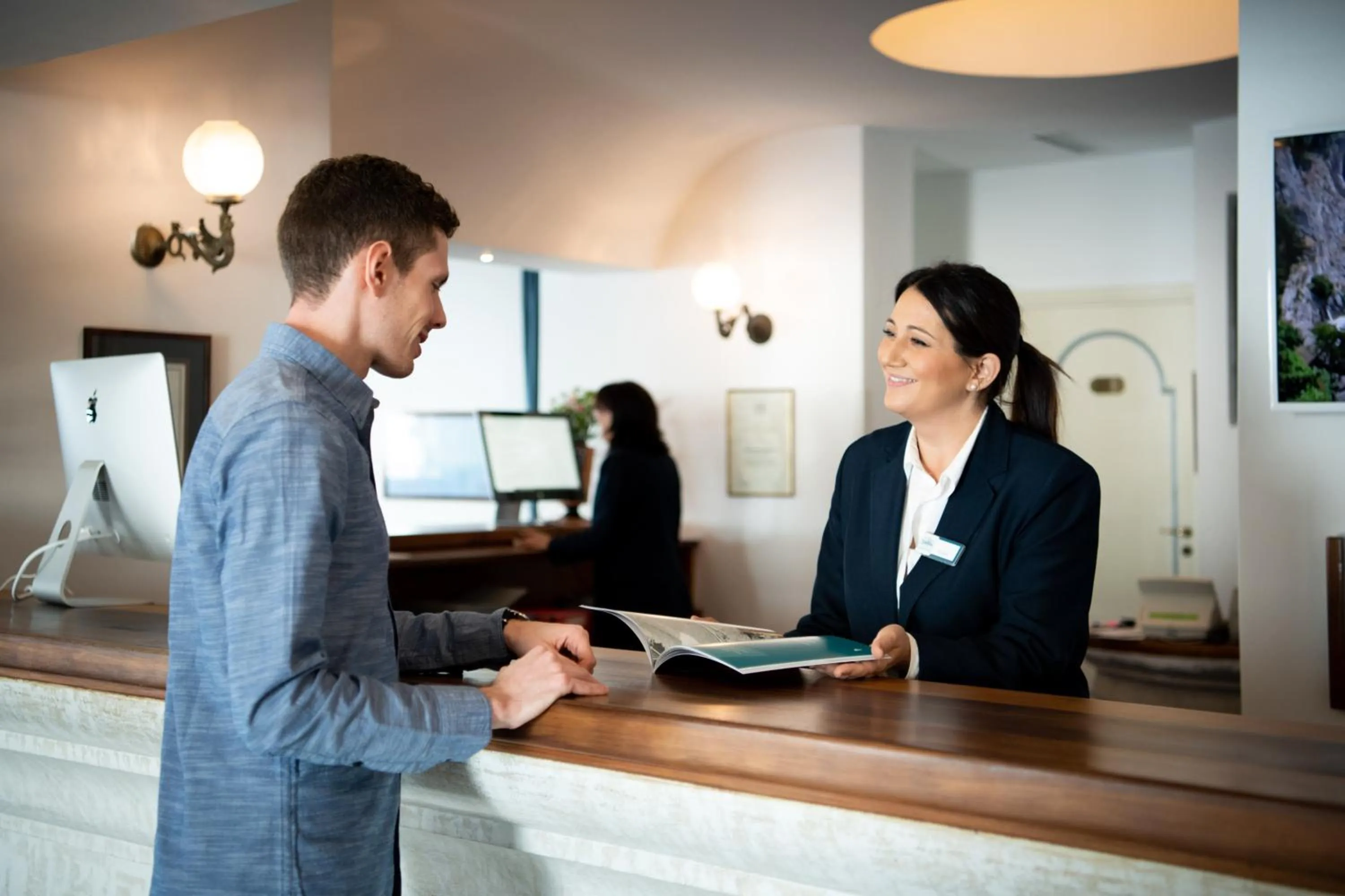Staff in Grand Hotel Tritone