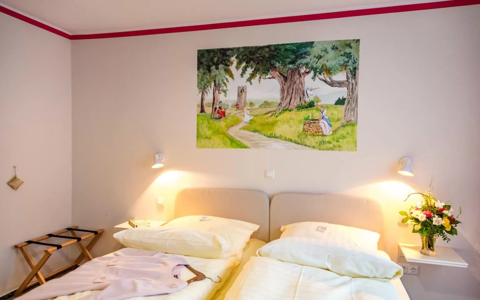 Decorative detail, Bed in Hotel Goldflair am Rathaus