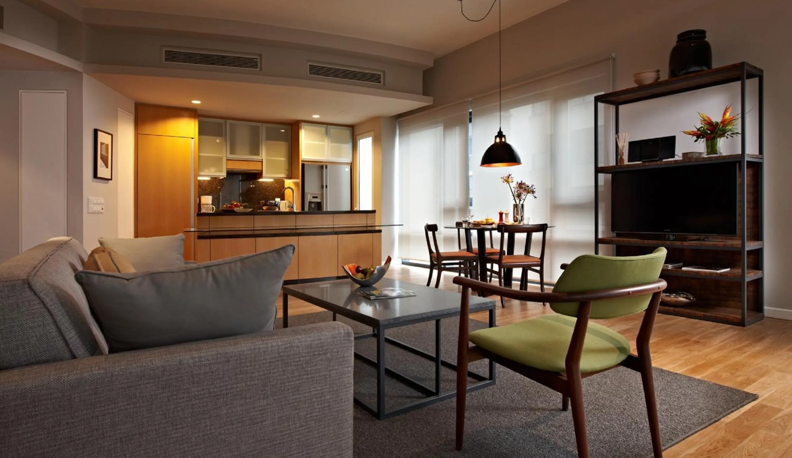 Seating area in E&O Residences Kuala Lumpur