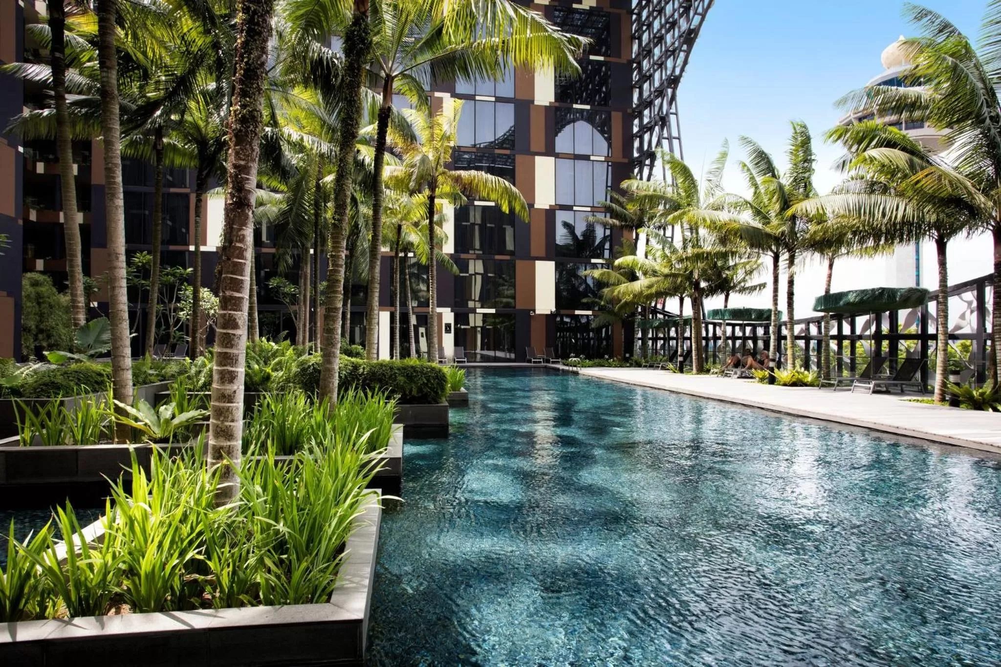 Swimming pool in Crowne Plaza Changi Airport by IHG