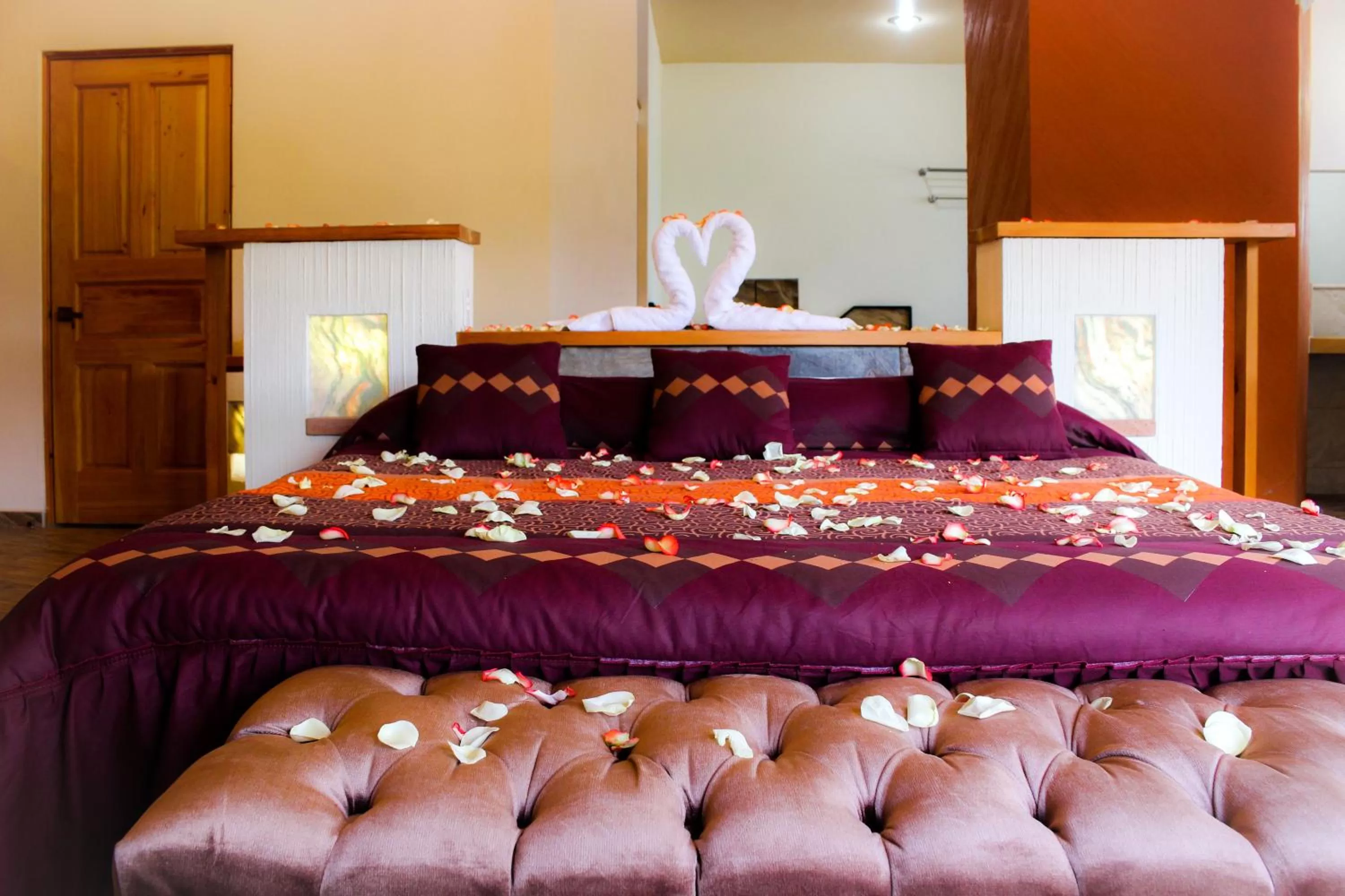 Bed in Hotel & Balneario Los Angeles