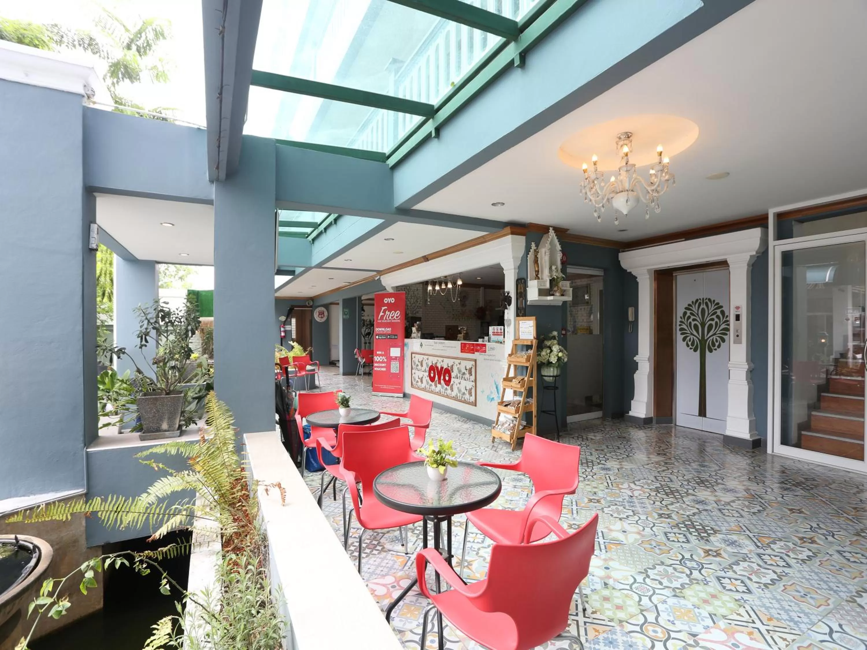 Lobby or reception in The Lilly Hotel