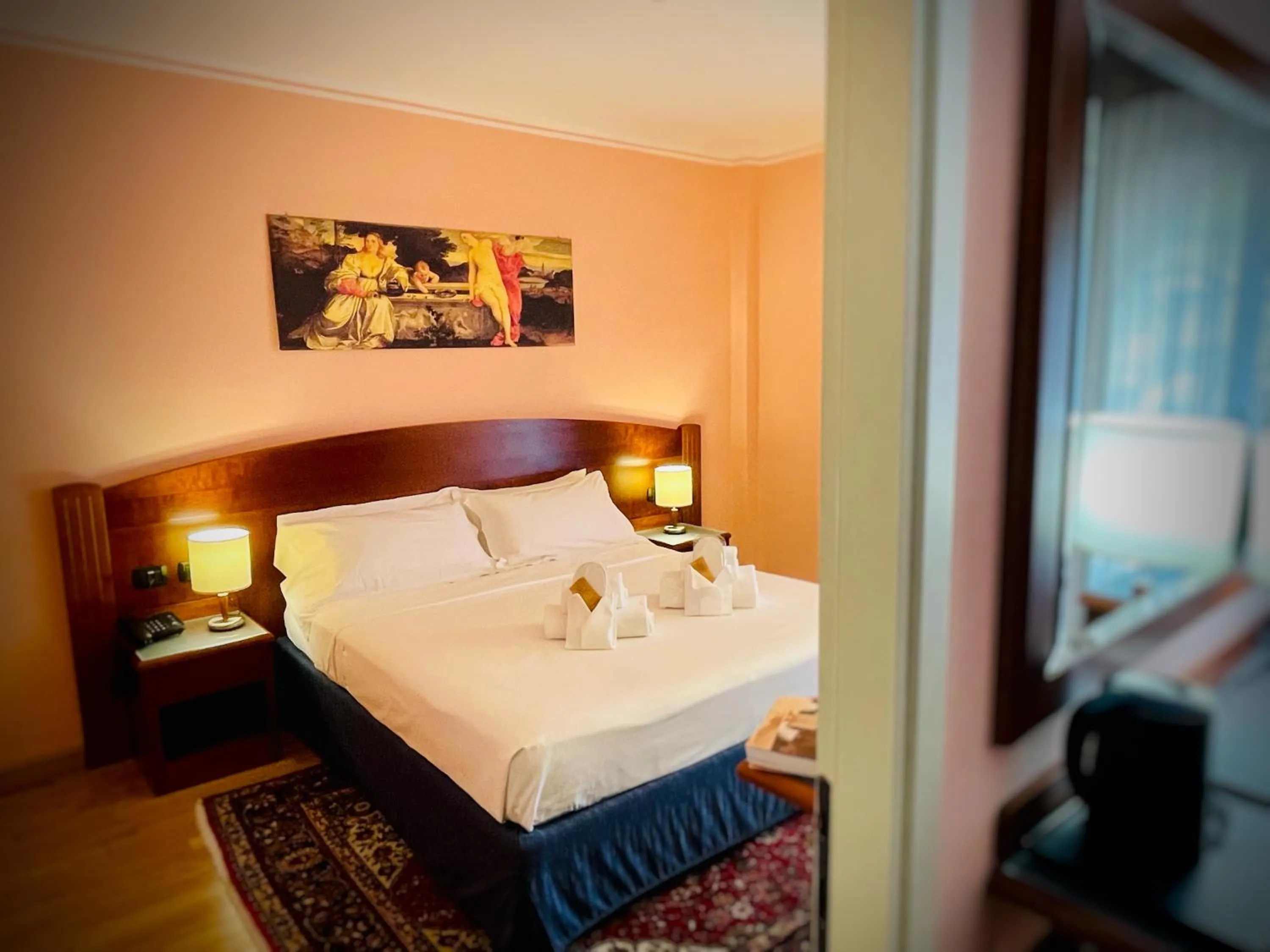 Bed in Hotel Hermitage