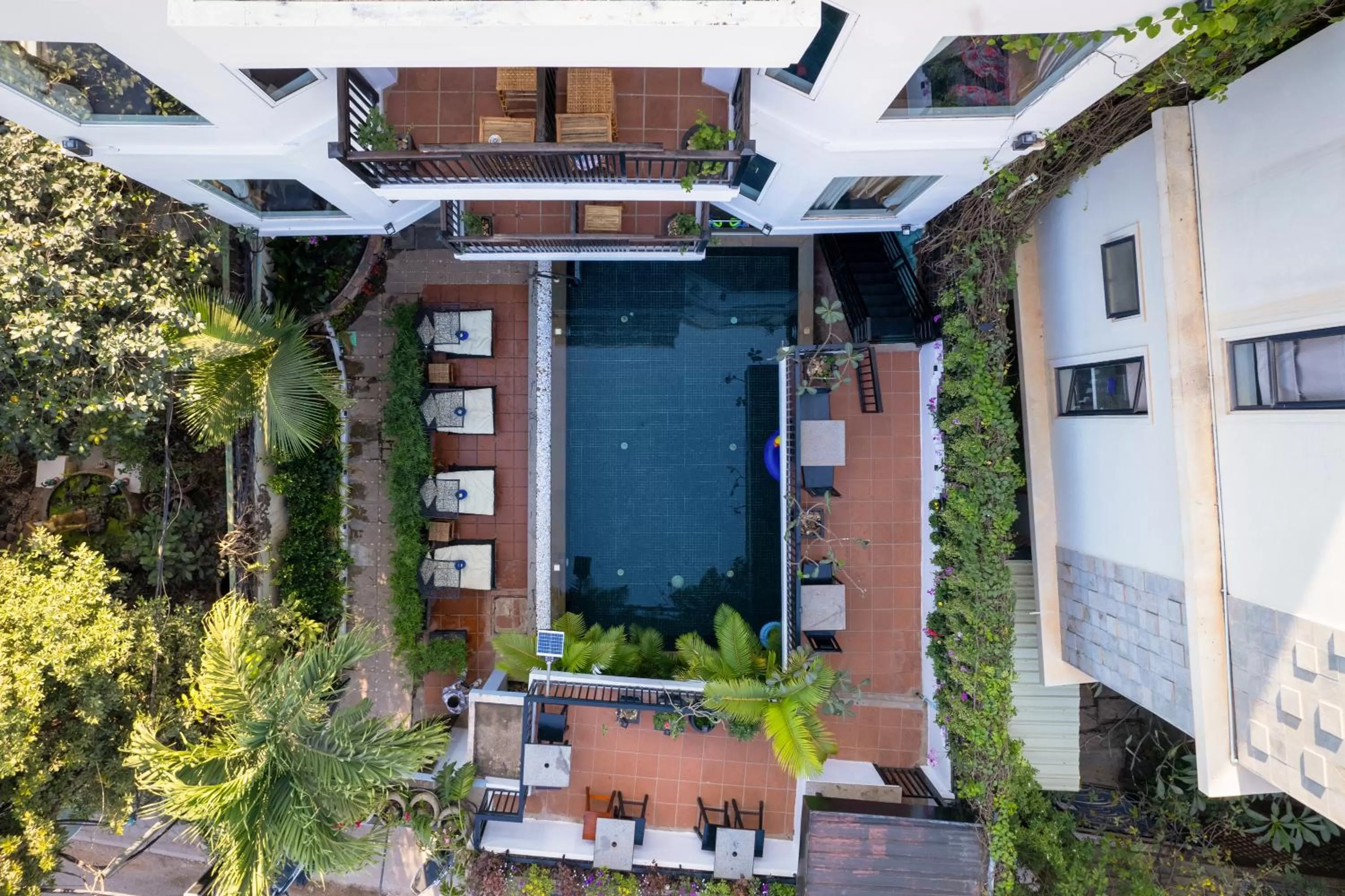 Bird's eye view in The Five Senses Boutique Hotel