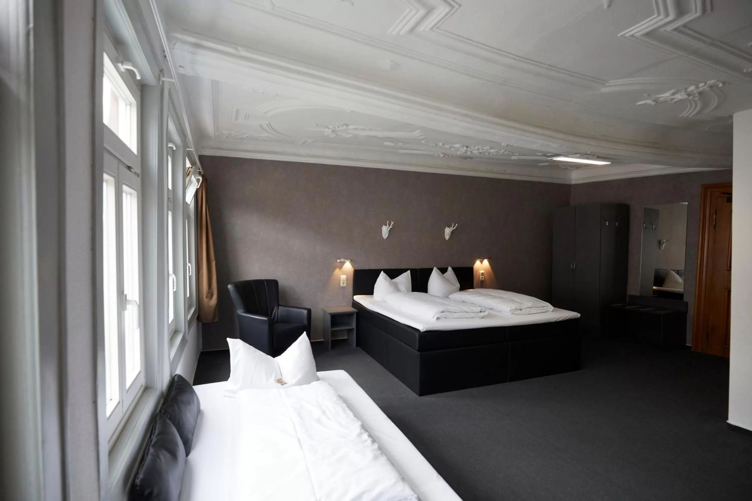 Bed in Hotel Schlemmer