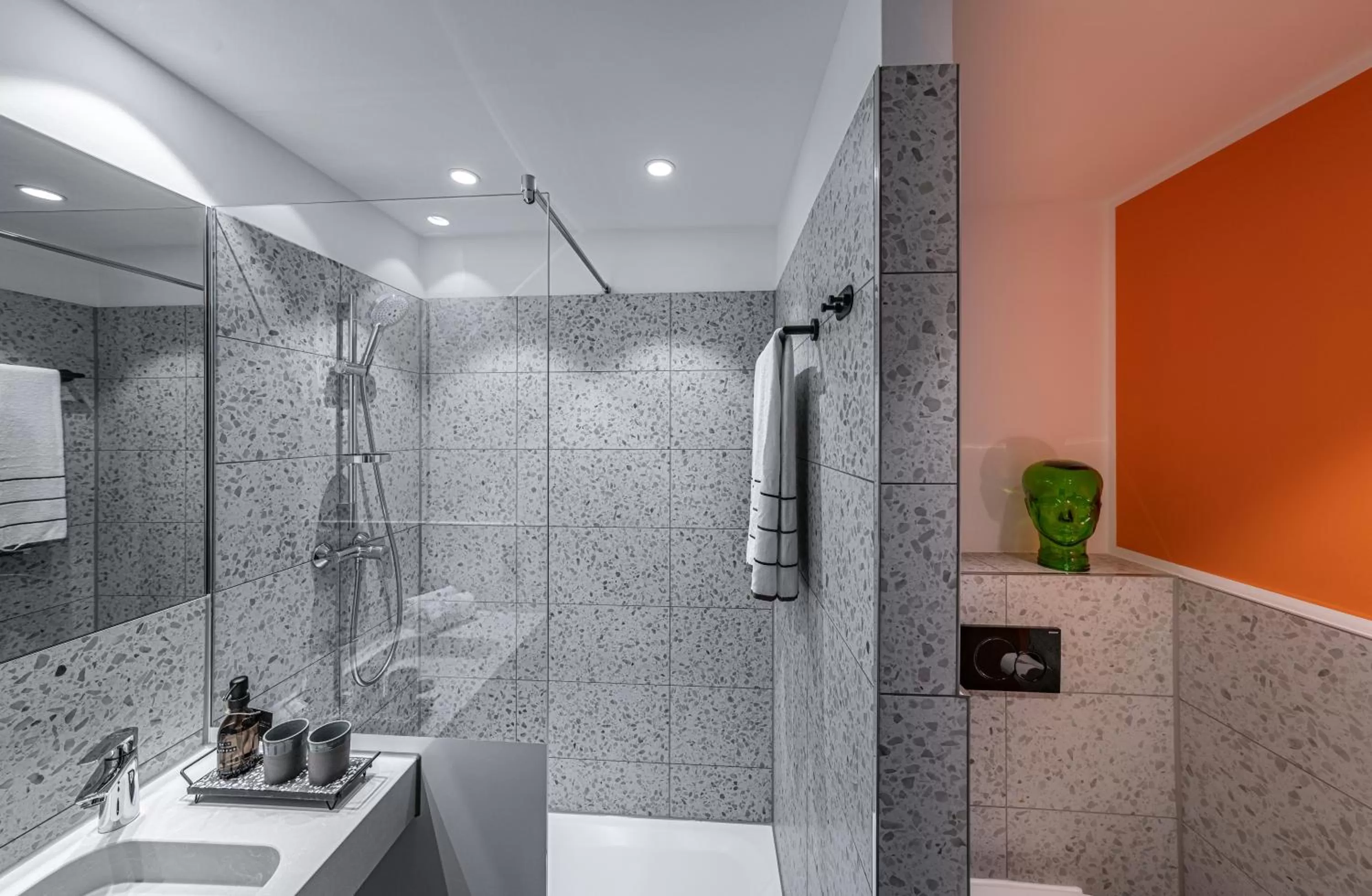 Bathroom in LOGINN Hotel Berlin Airport