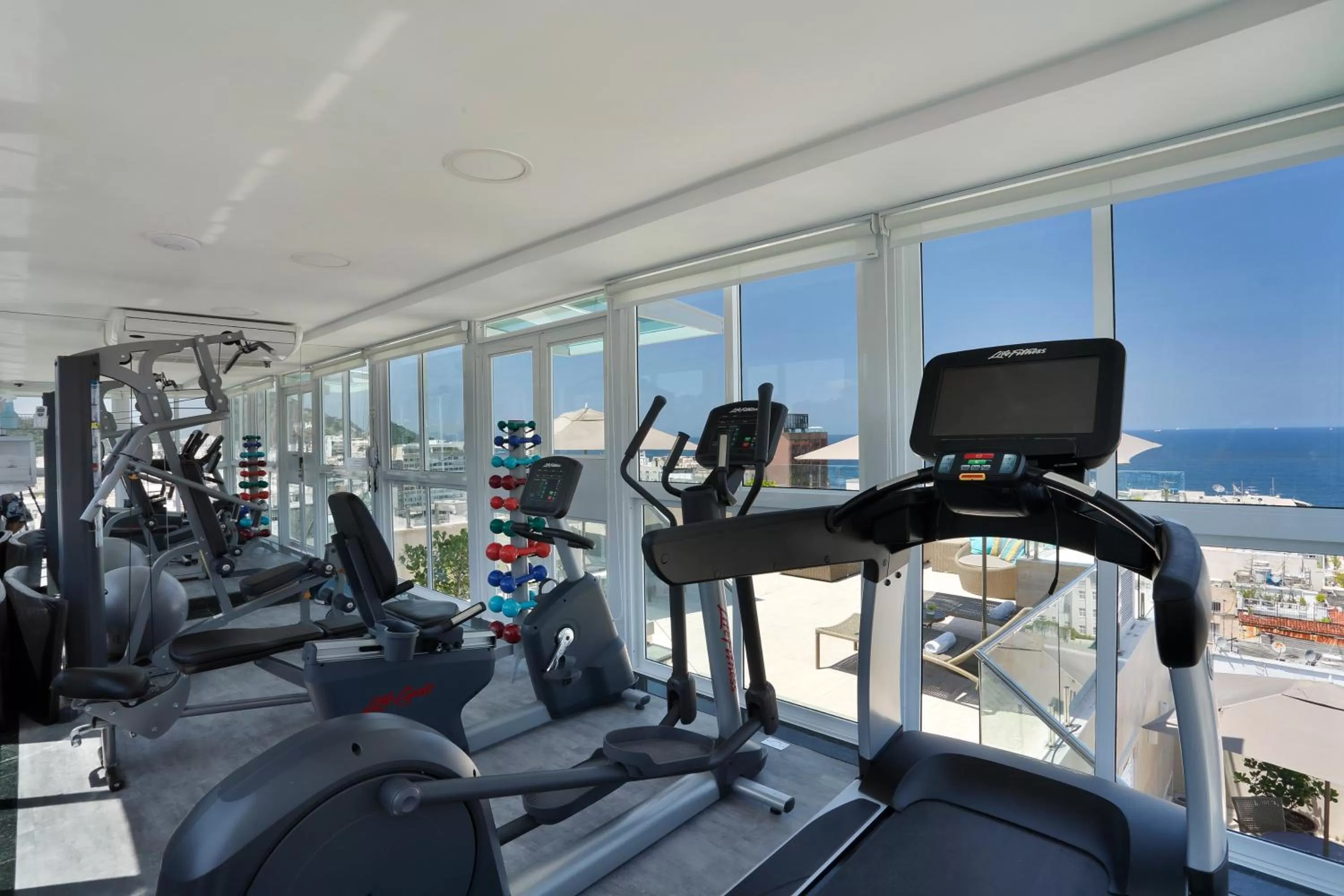 Fitness centre/facilities in Mirasol Copacabana Hotel