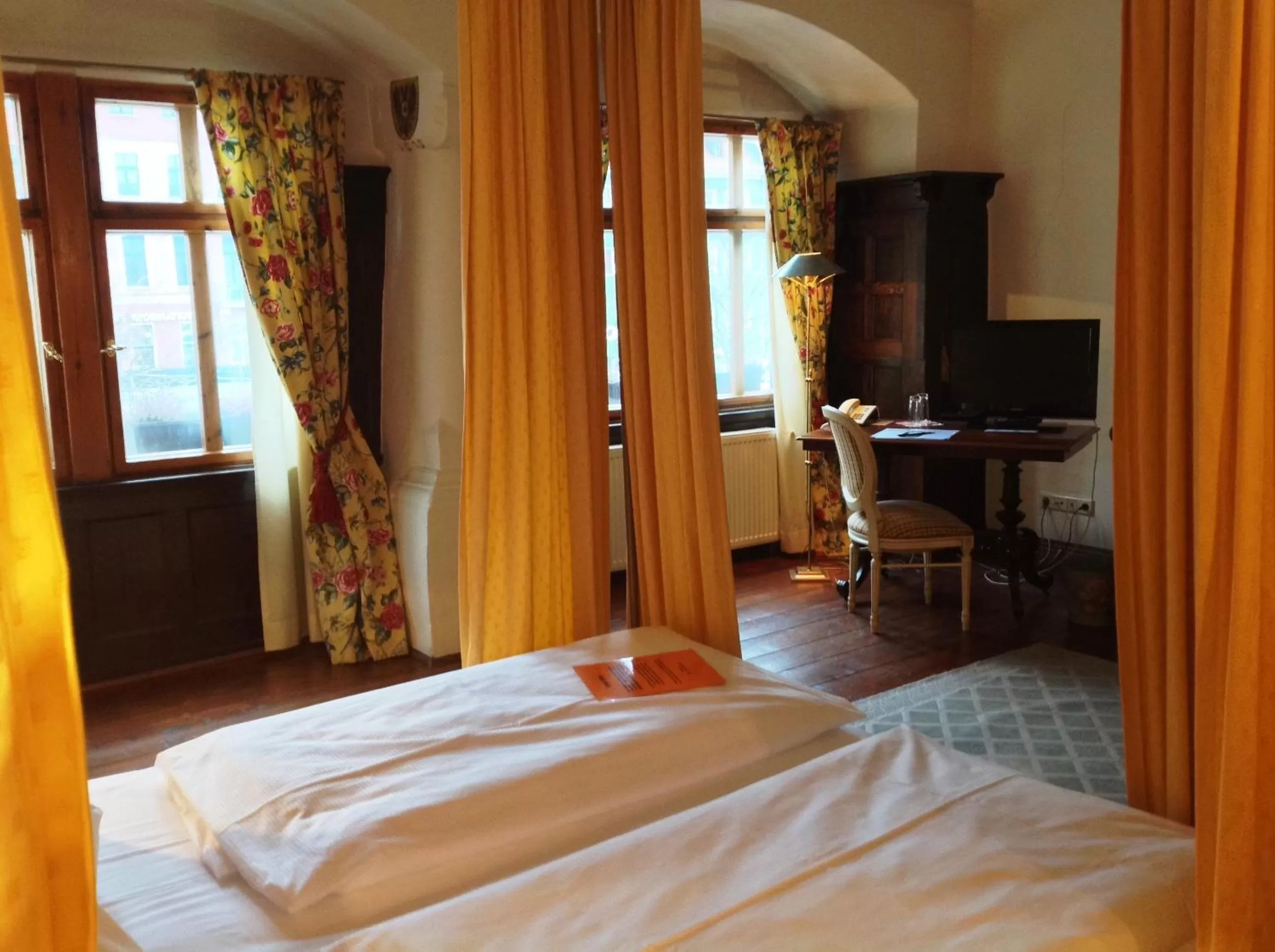 Decorative detail, Bed in Hotel Adler