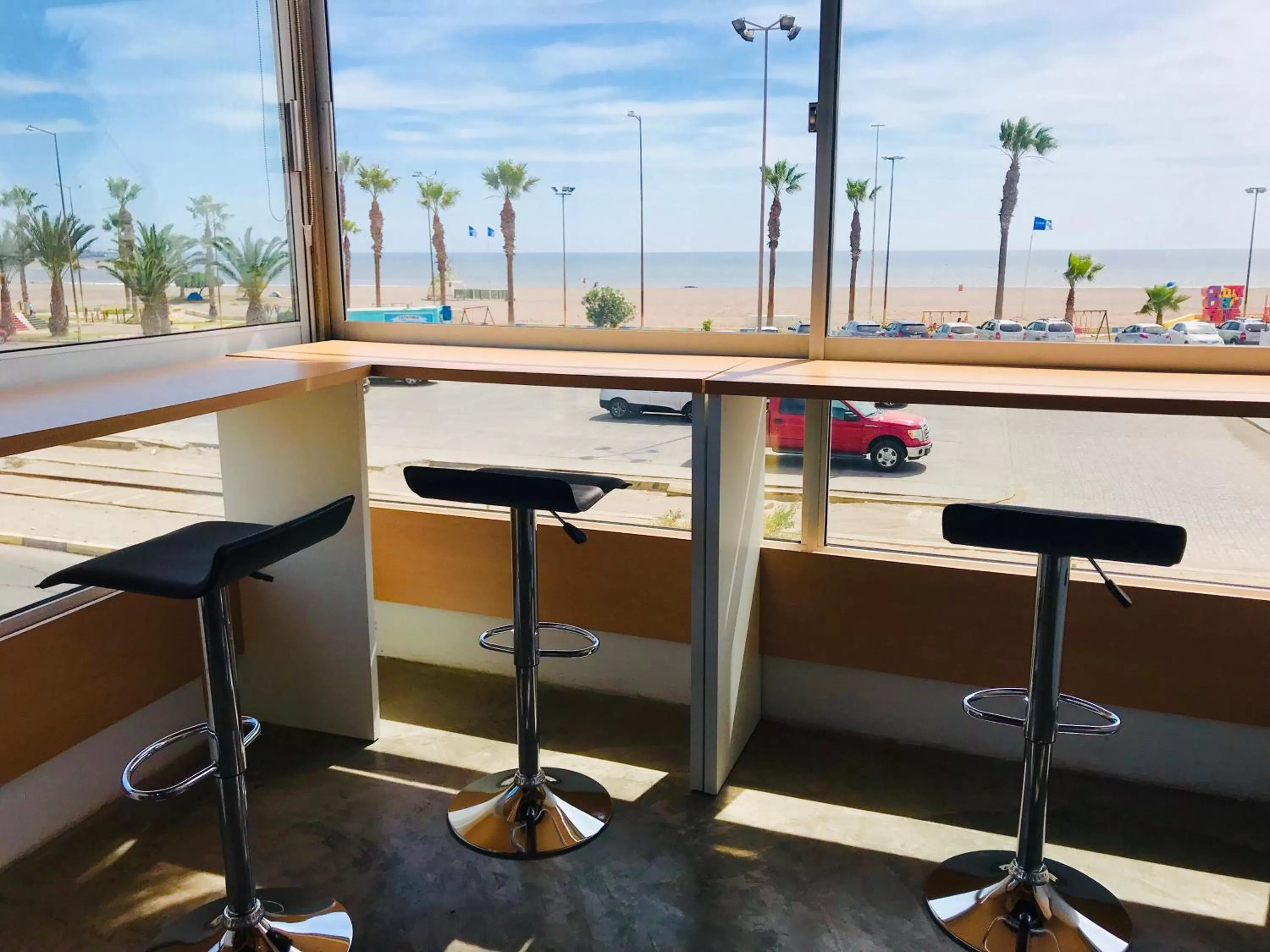 Seating area in Hotel Puerto Chinchorro