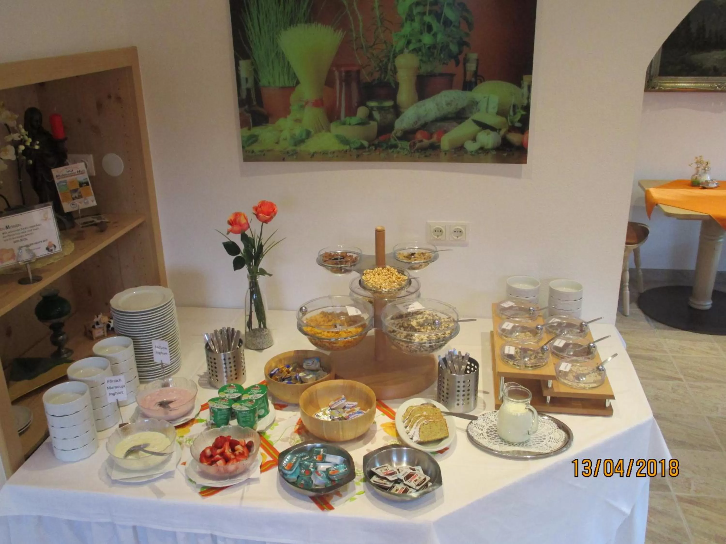 Buffet breakfast in Pension Unterstein