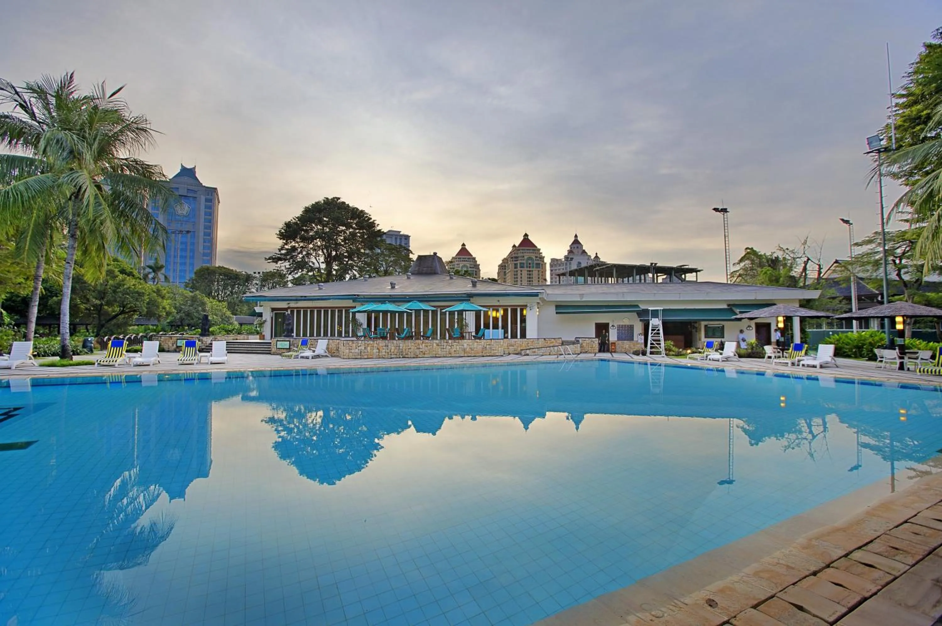 Swimming pool in Hotel Borobudur Jakarta