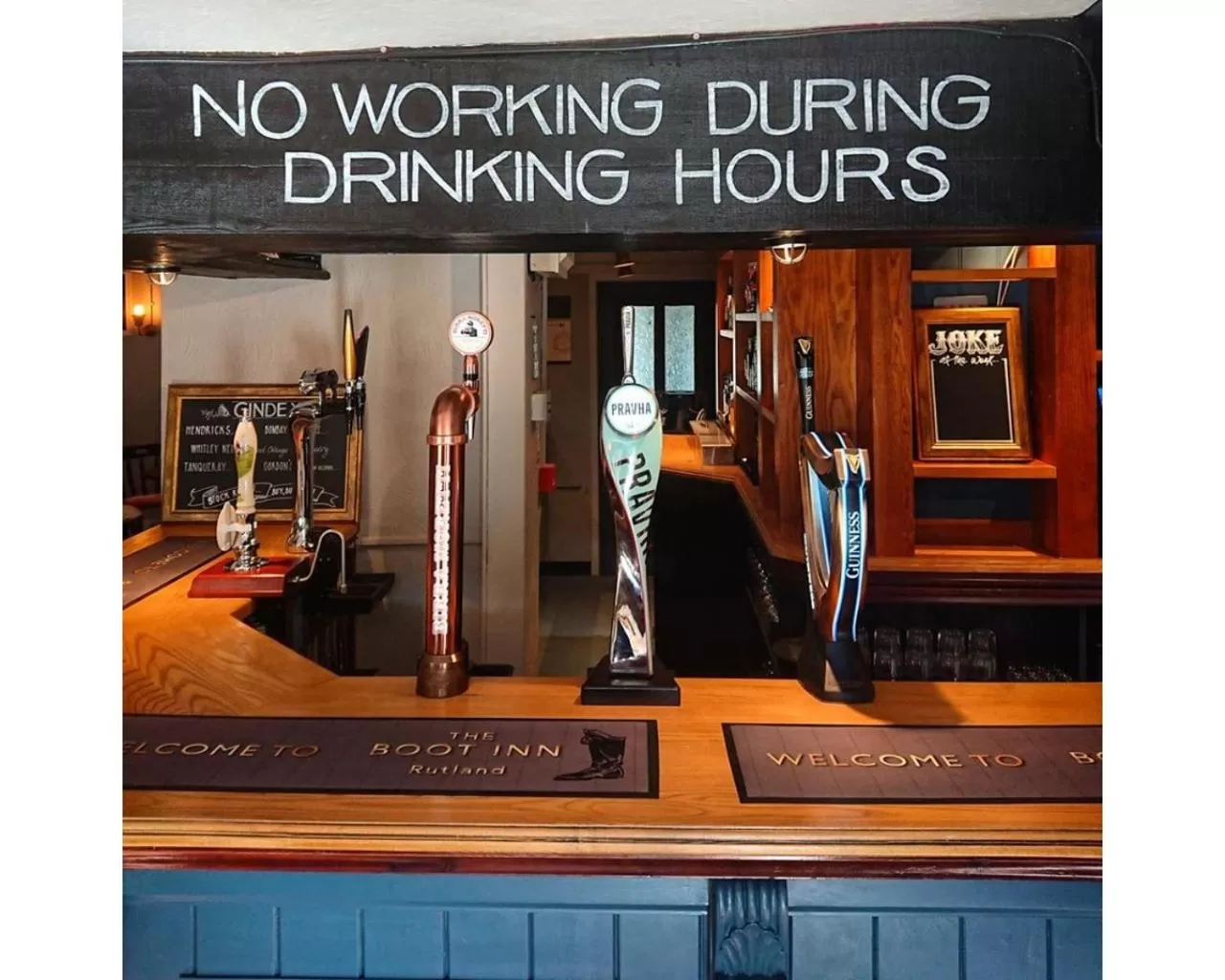 Lounge or bar in The Boot Inn Rutland