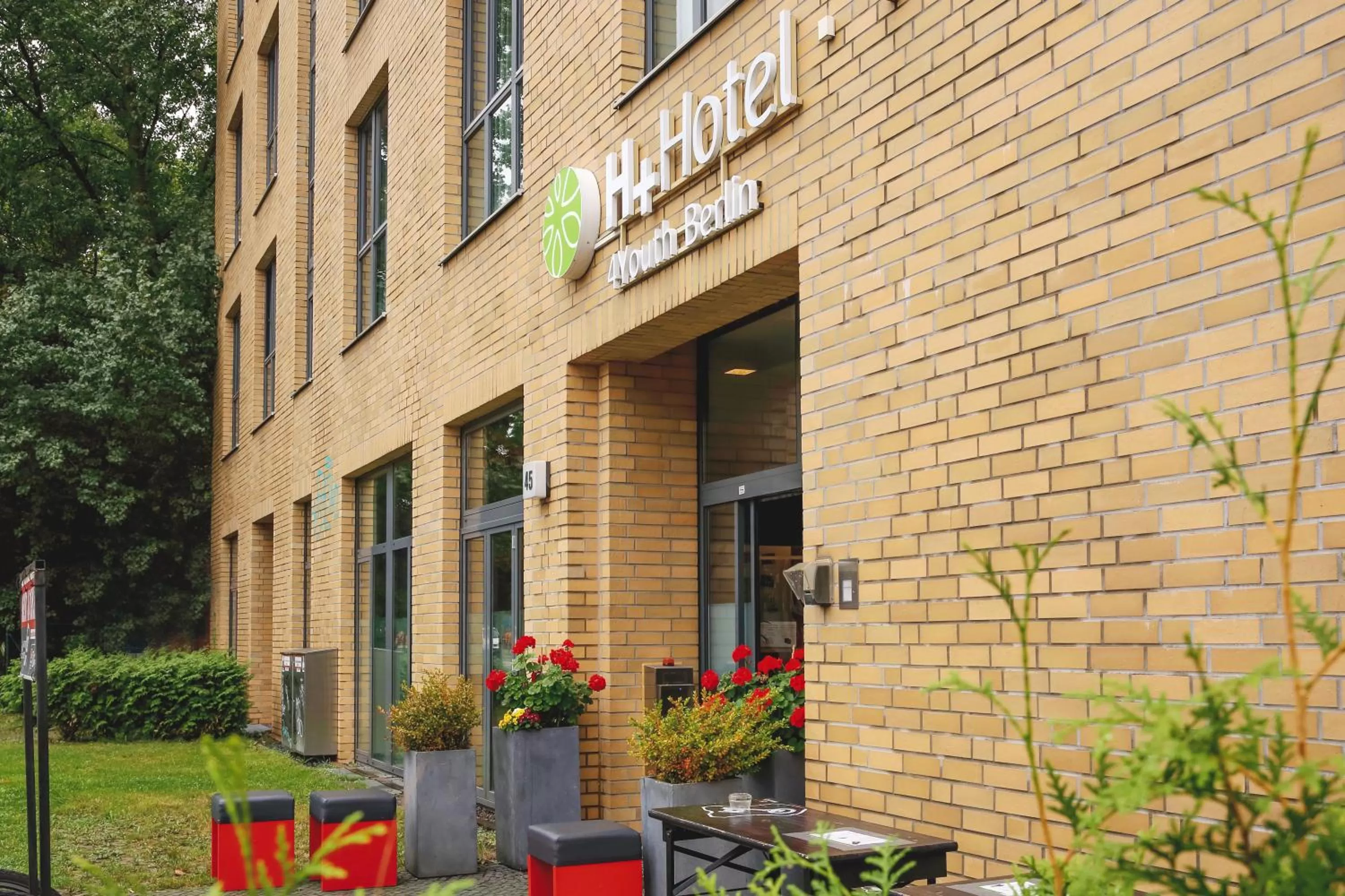 Property building in H+ Hotel 4Youth