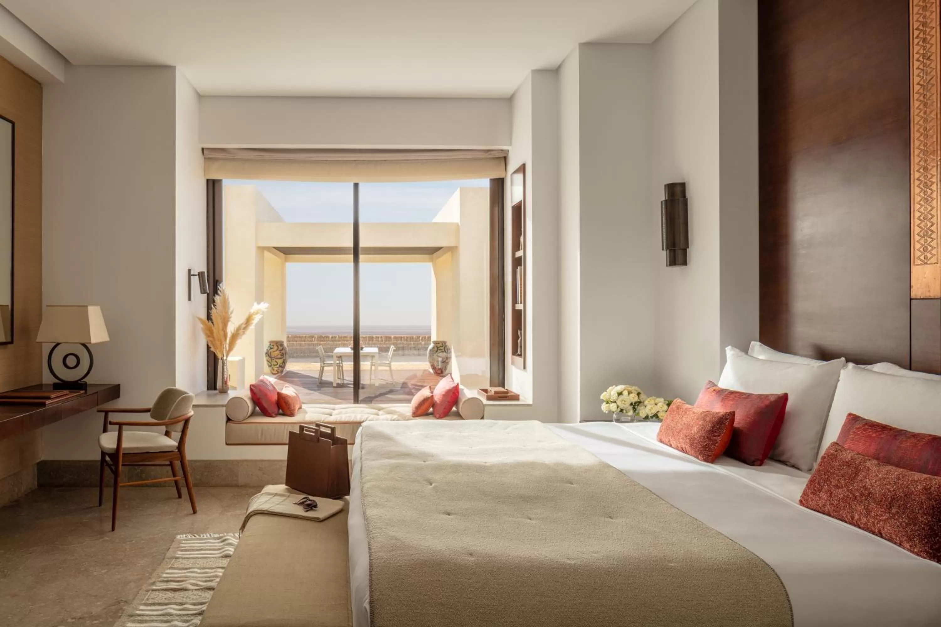 Bed in Anantara Sahara-Tozeur Resort & Villas