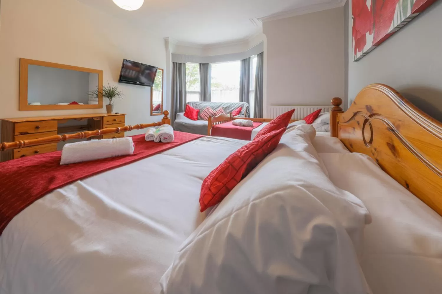 Bed in The Clee Hotel - Cleethorpes, Grimsby, Lincolnshire