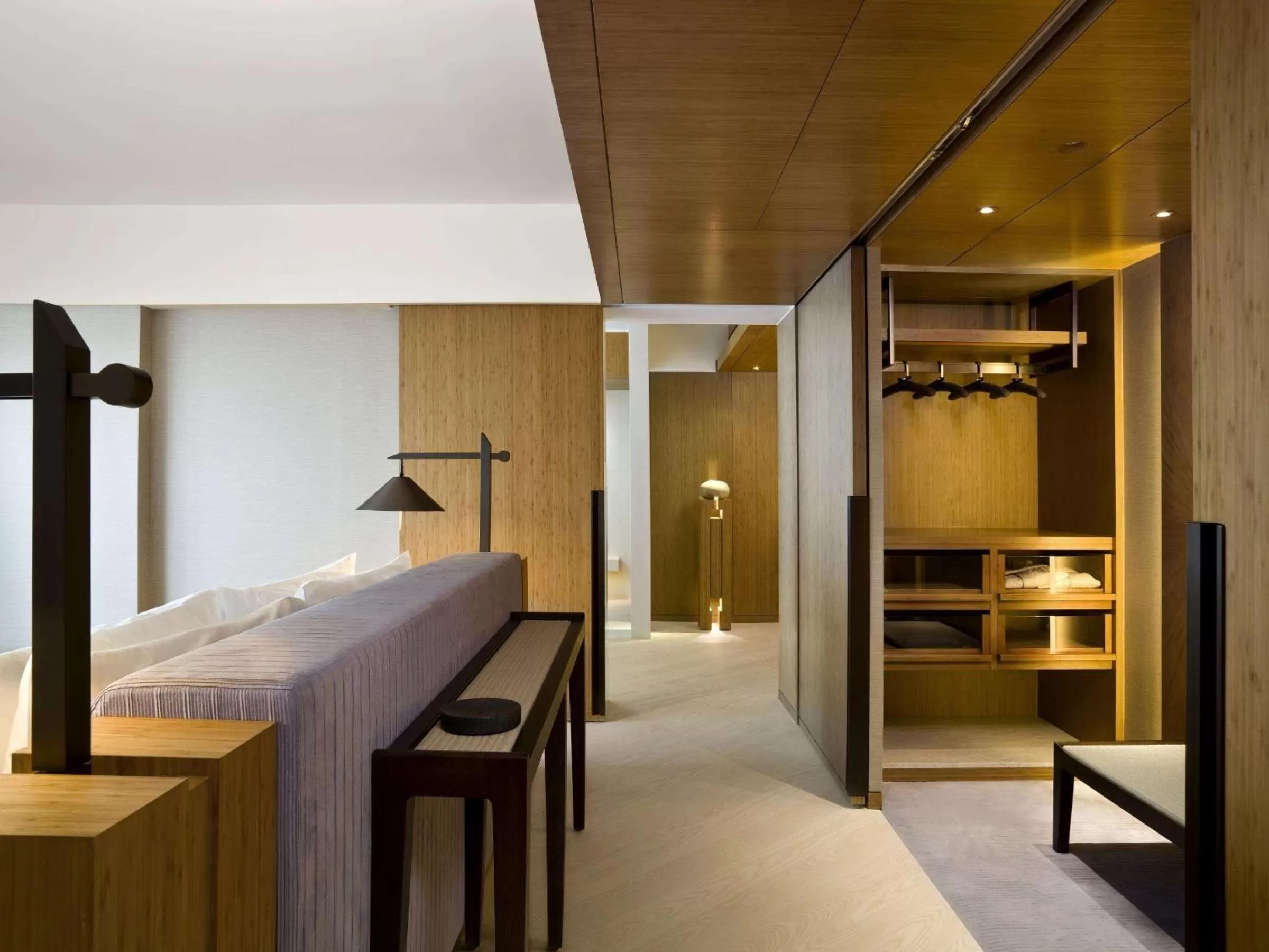 Photo of the whole room, Bed in Upper House Hong Kong